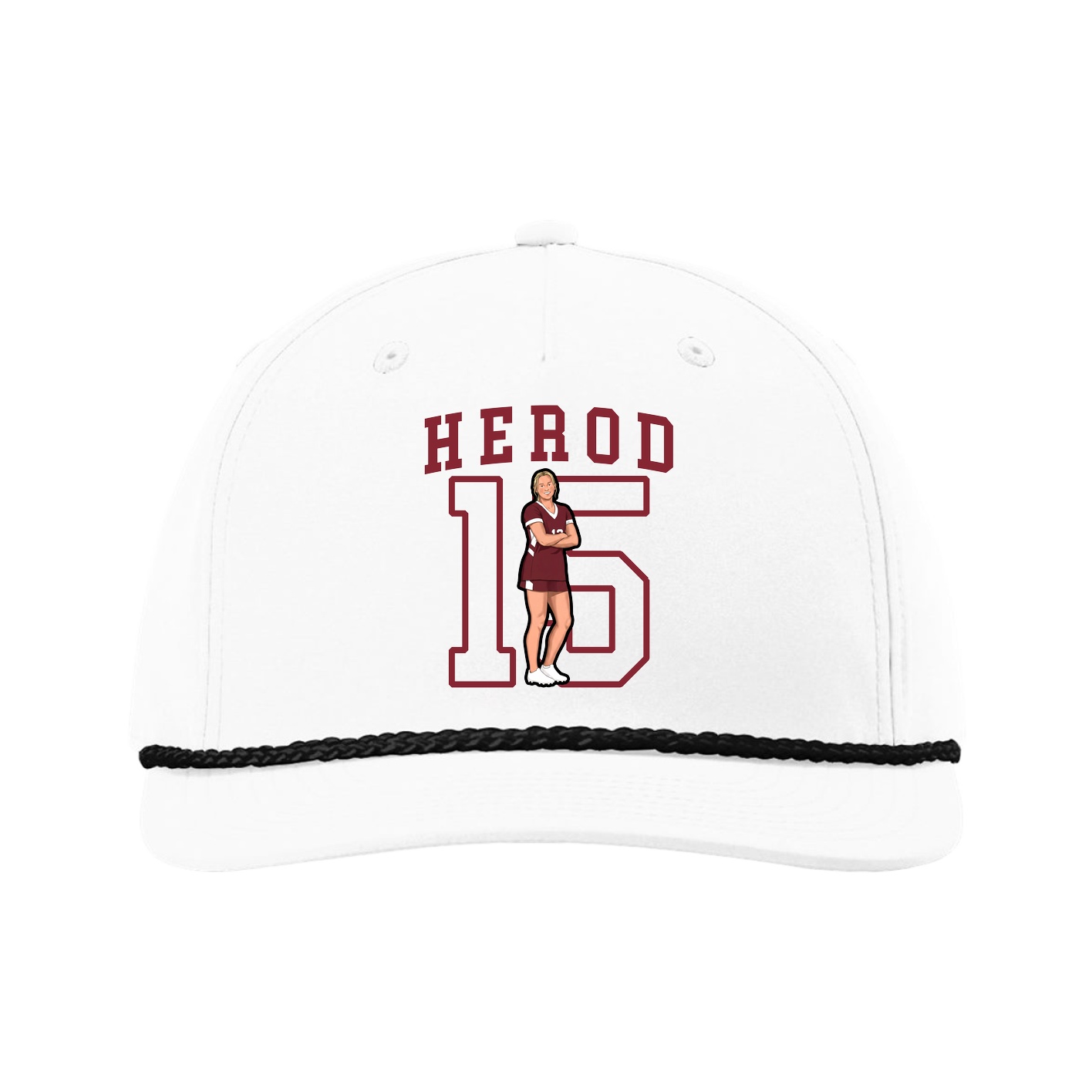 Five-Panel Classic Rope Cap — Shirsey in White