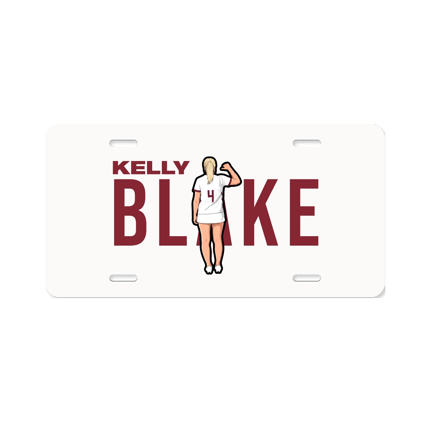 License Plate — Player Name in Classic