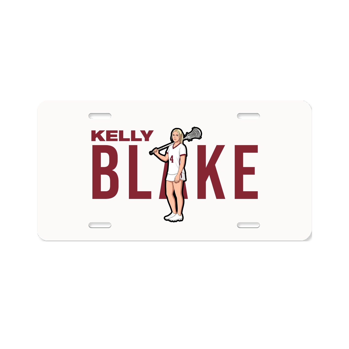 License Plate — Player Name in Classic