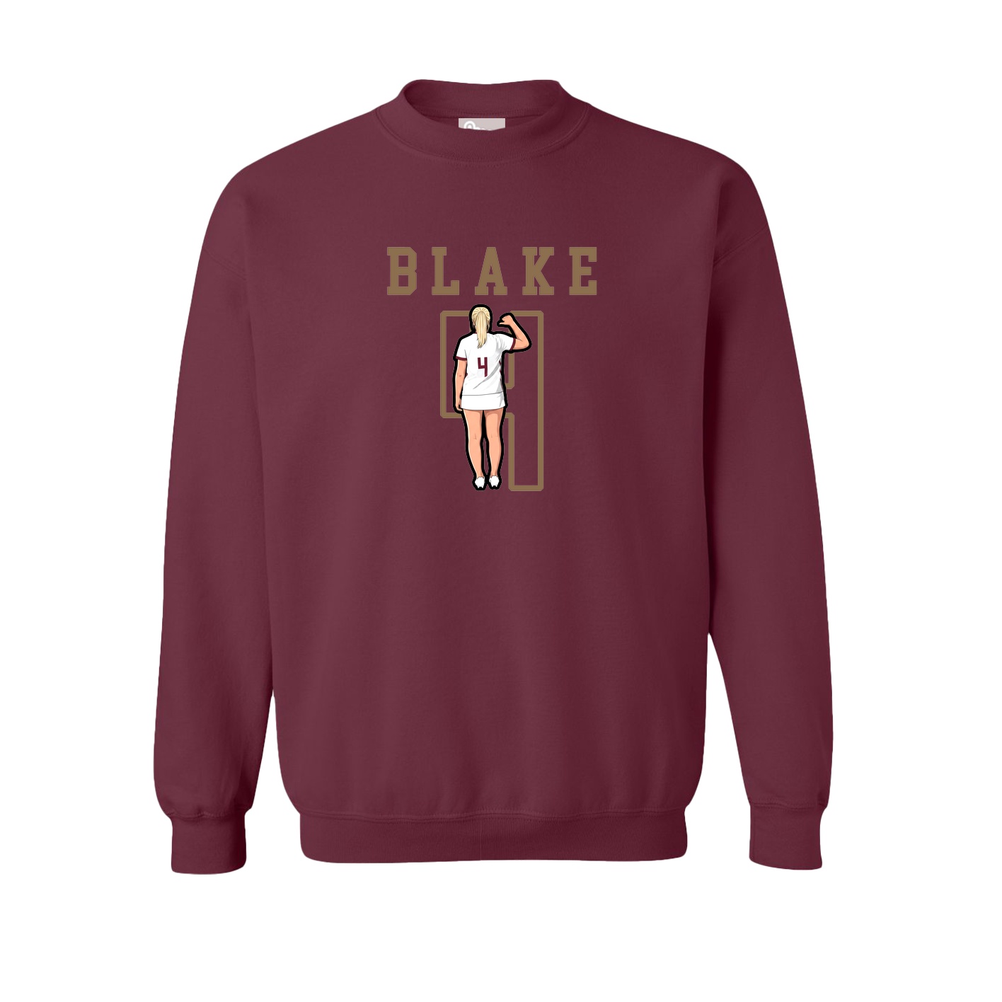 Fleece Crew — Shirsey in Maroon