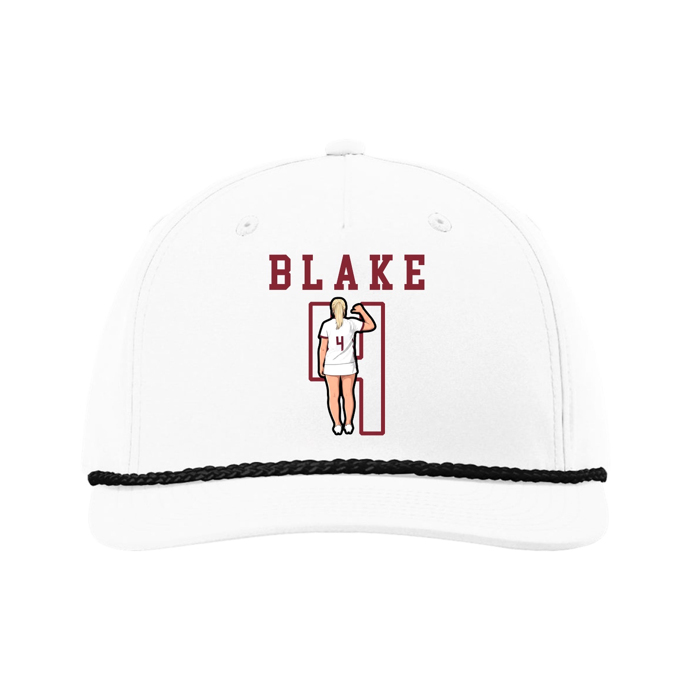 Five-Panel Classic Rope Cap — Shirsey in White