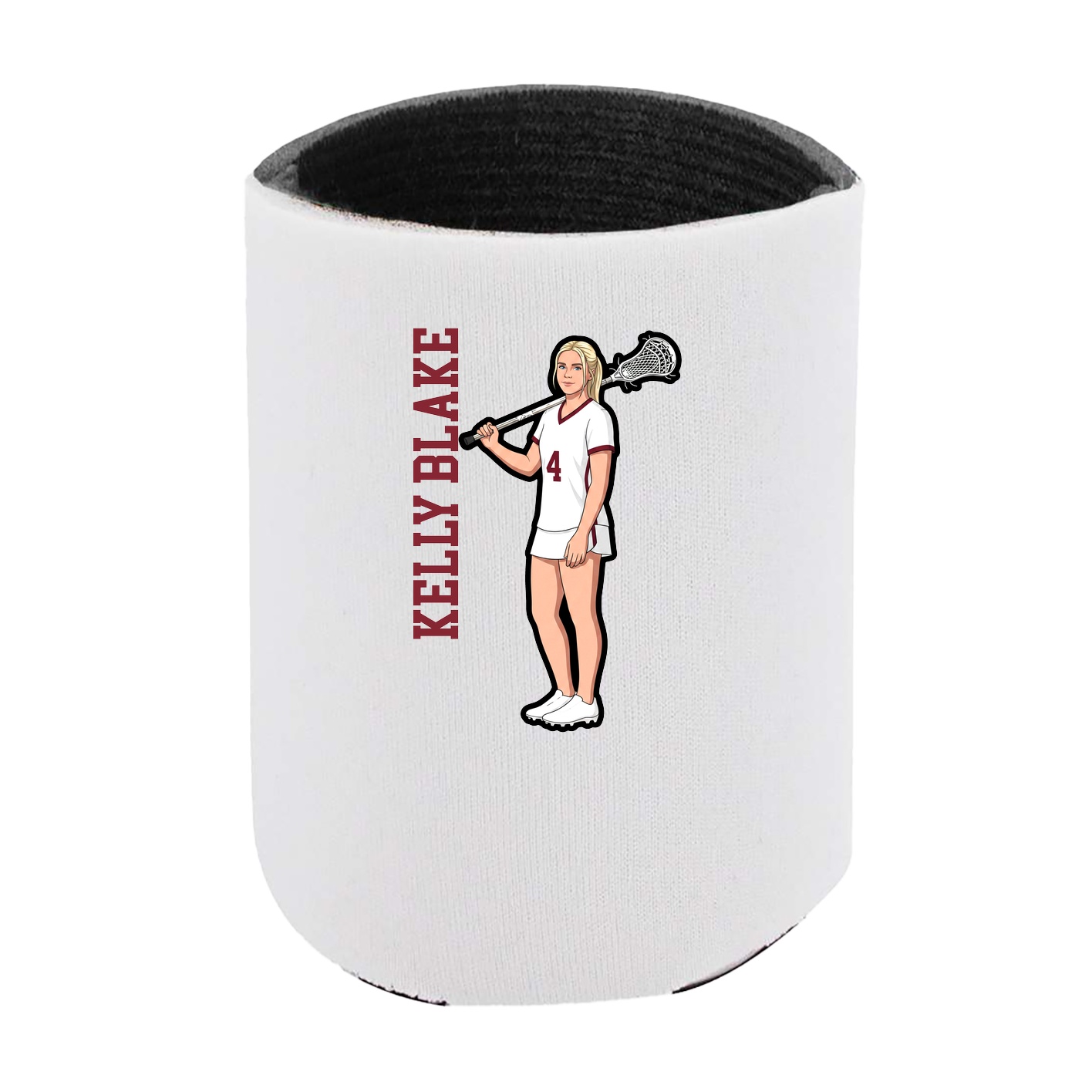 Can Holder — Name Vertical in White