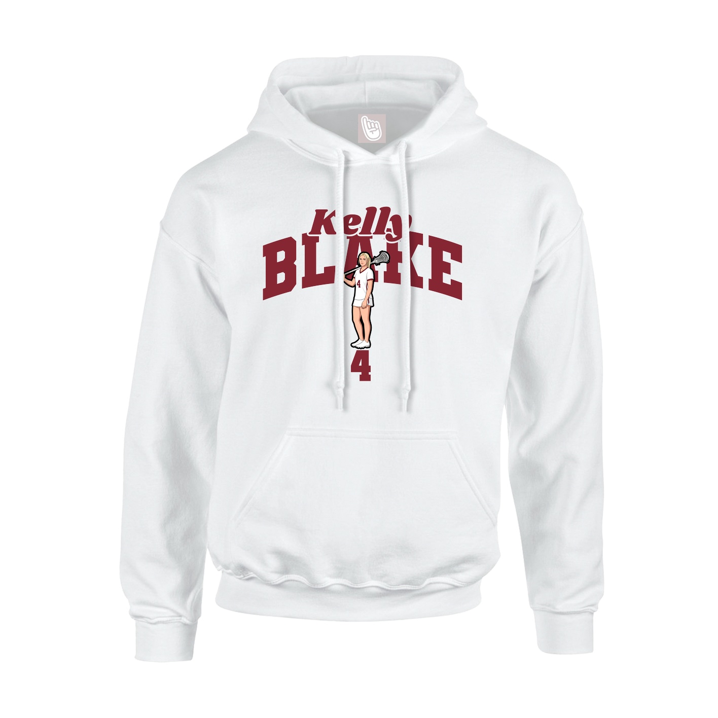 Hoodie — Signature Arch in White