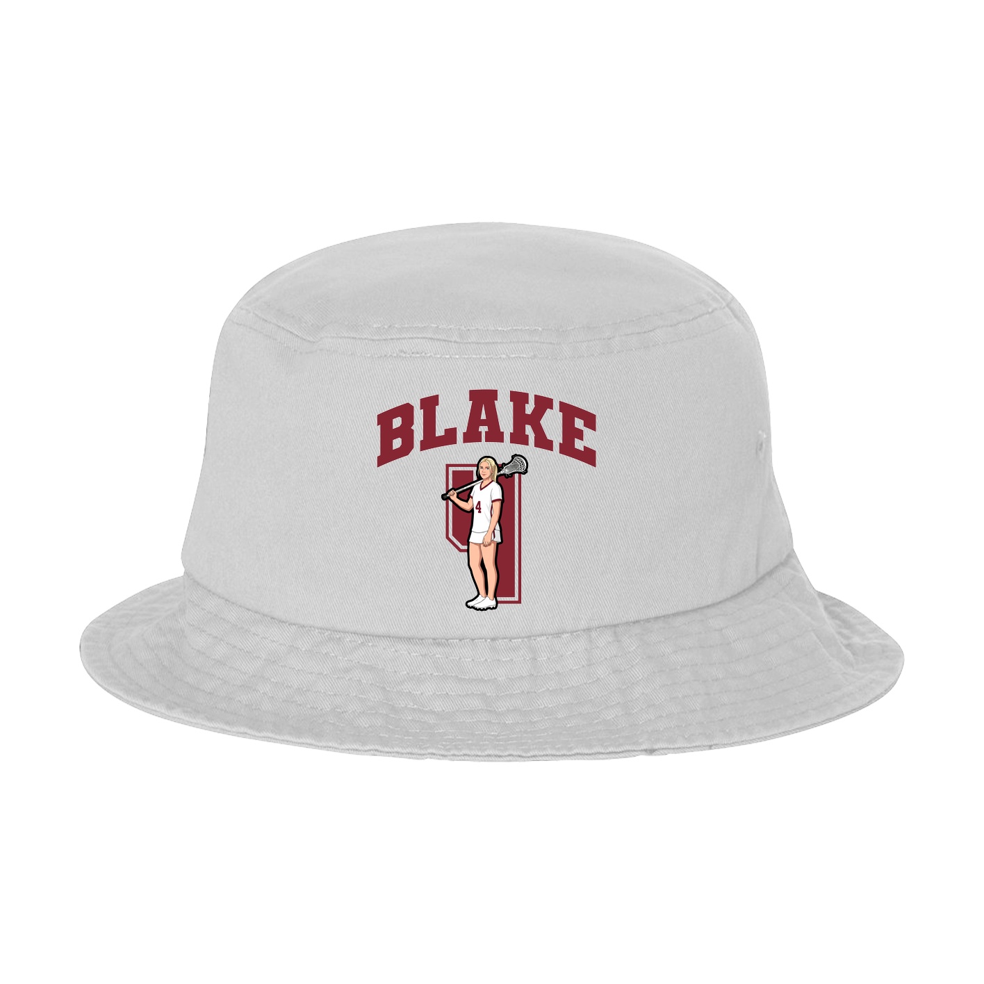 Bucket Cap — Number in White