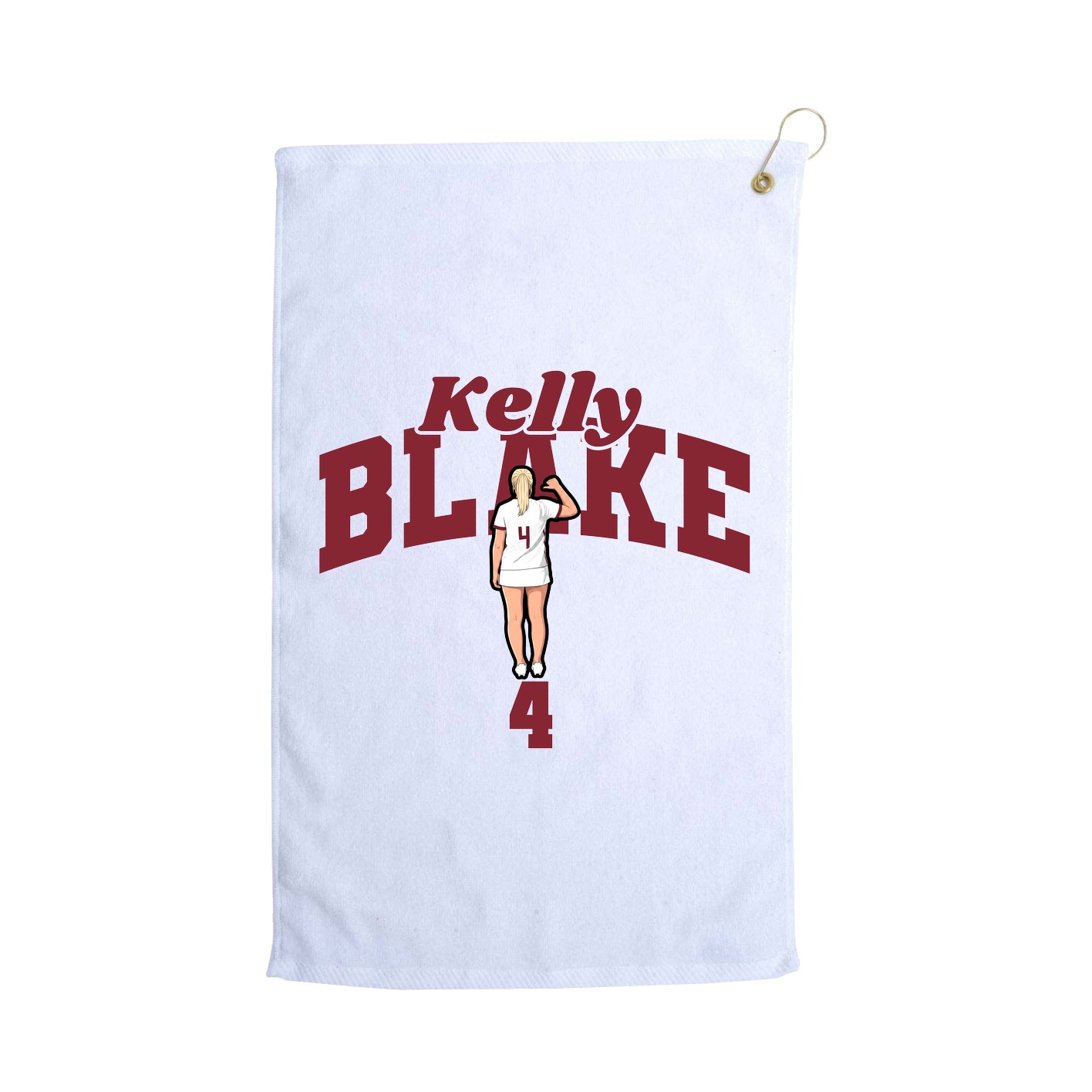 Golf Towel — Signature Arch in White
