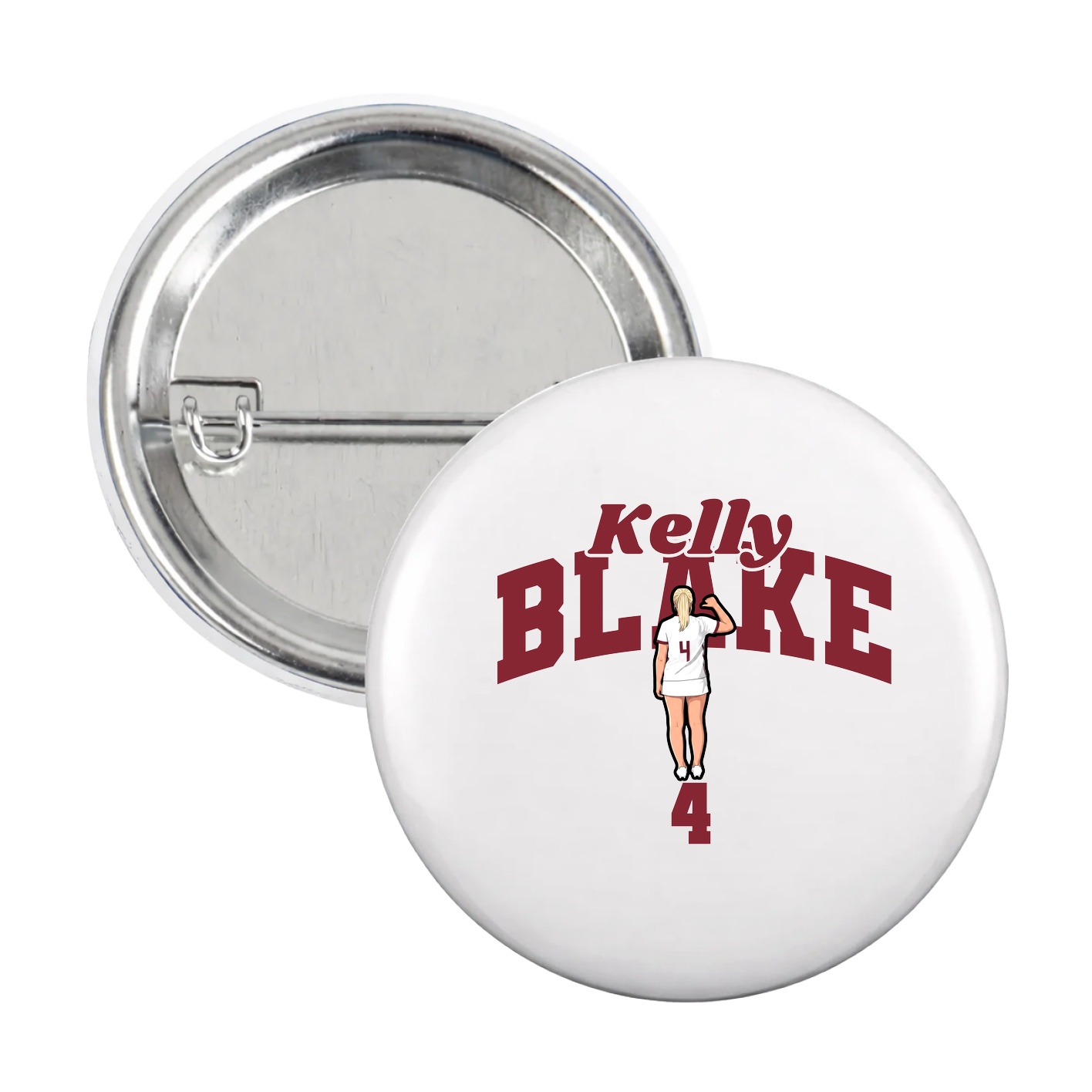 Game Day Button — Signature Arch in White