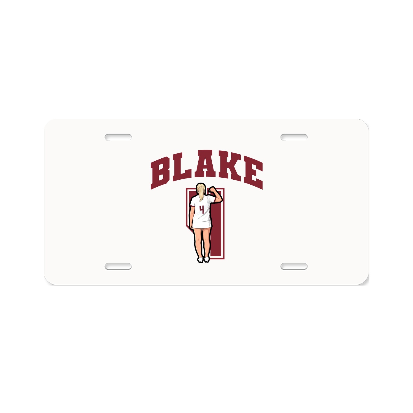 License Plate — Number in Classic