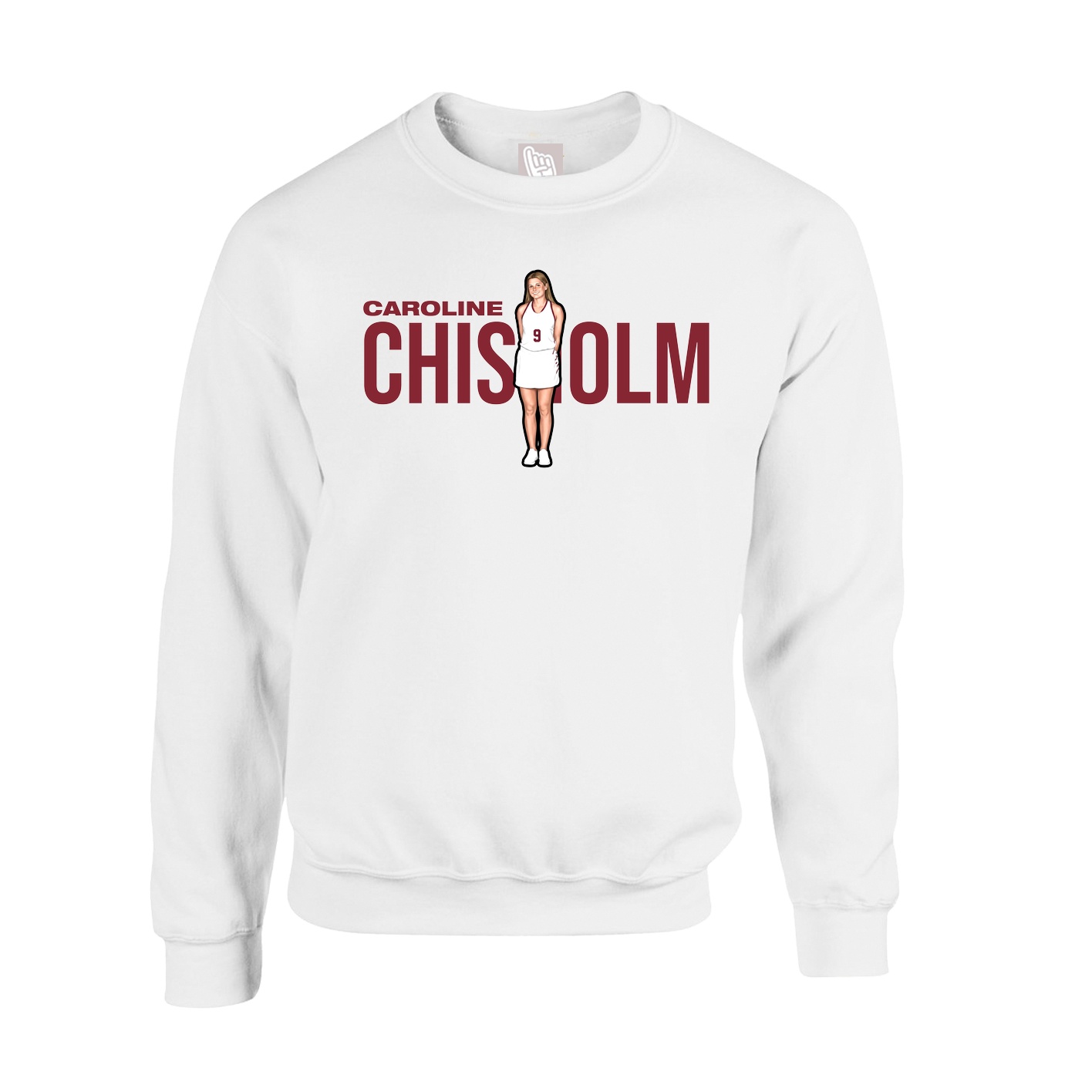 Fleece Crew — Player Name in White