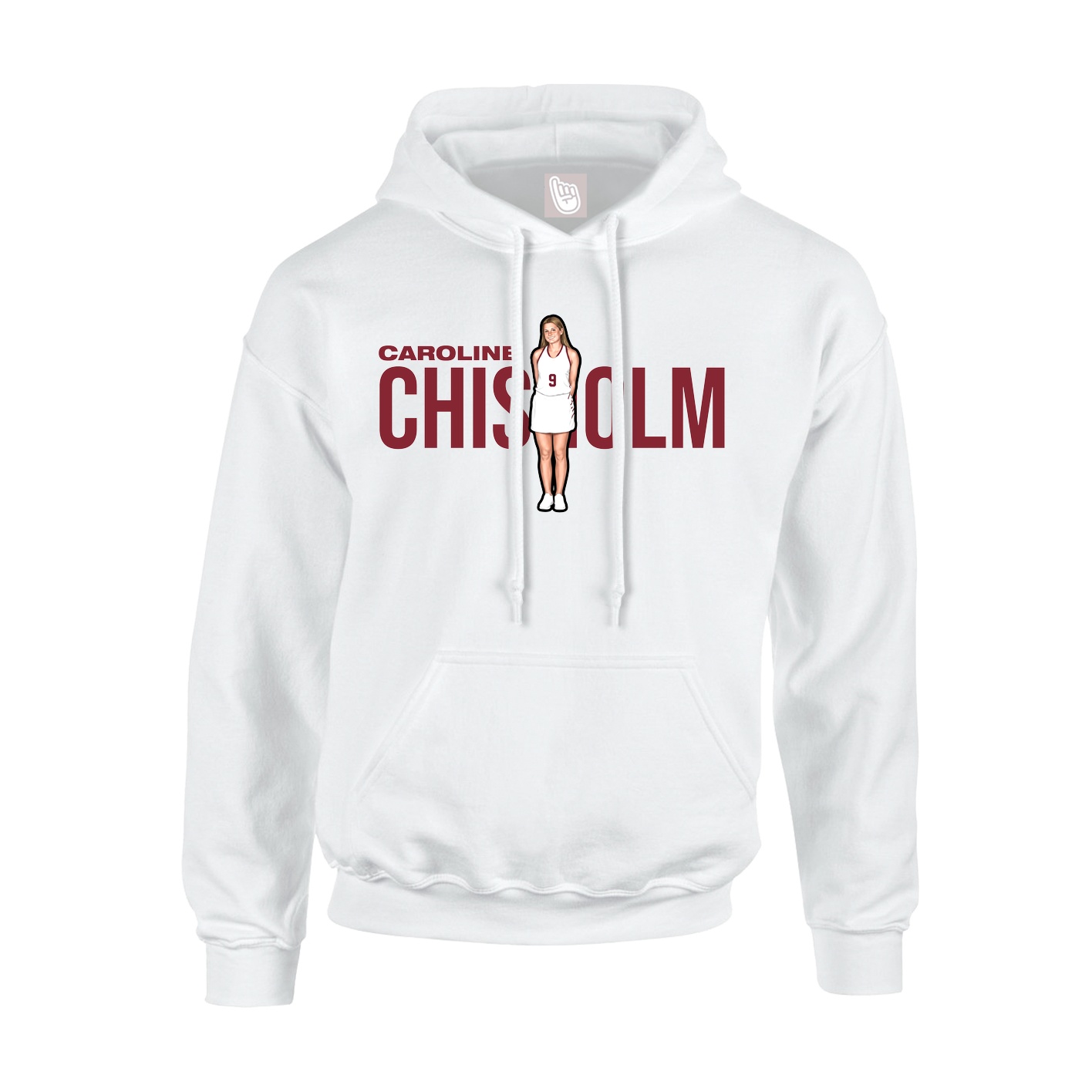 Youth Hoodie — Player Name in White