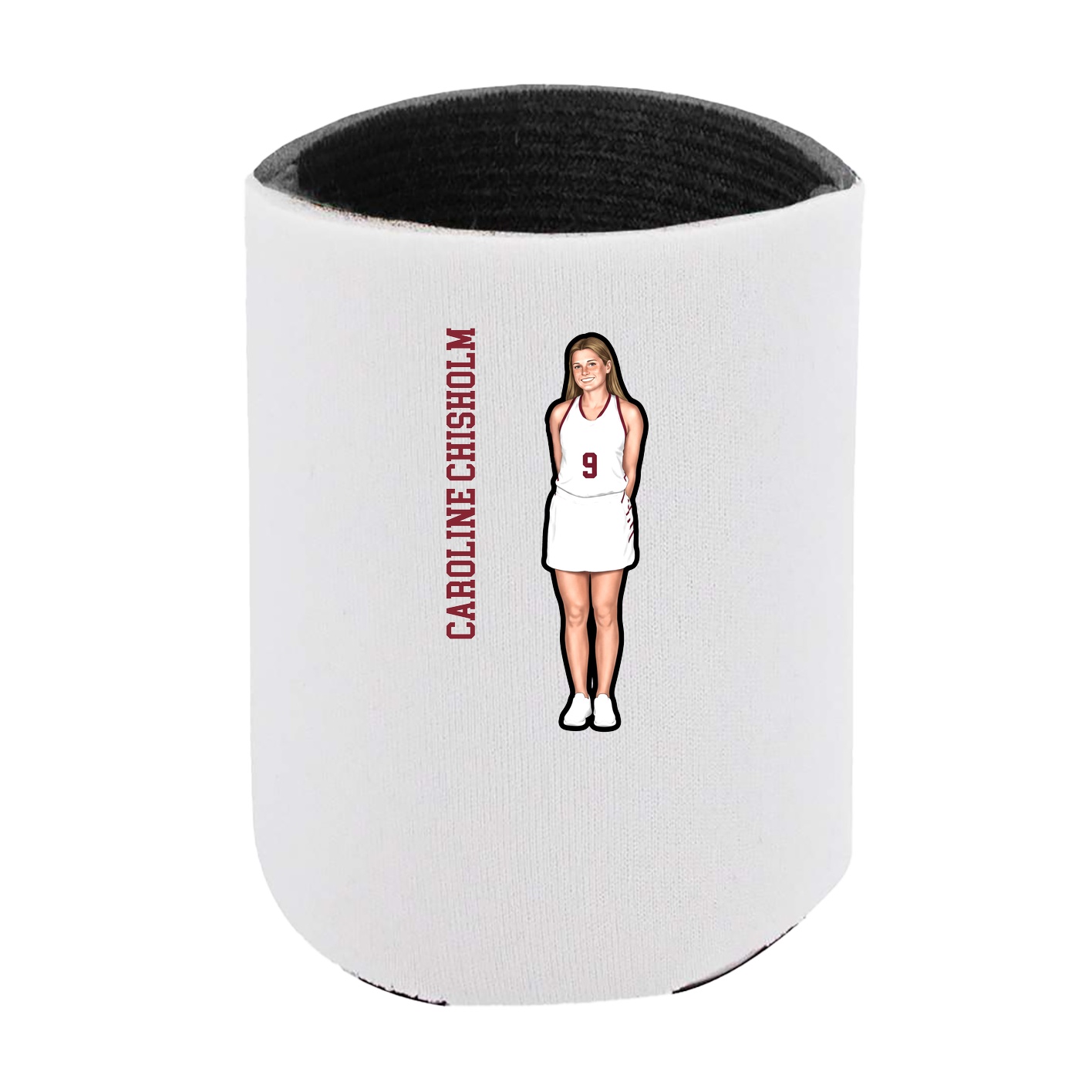 Can Holder — Name Vertical in White