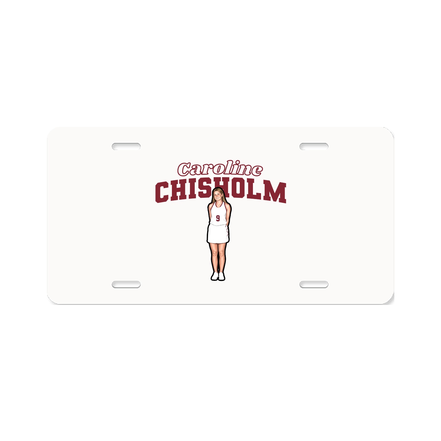 License Plate — Name Arch in Classic