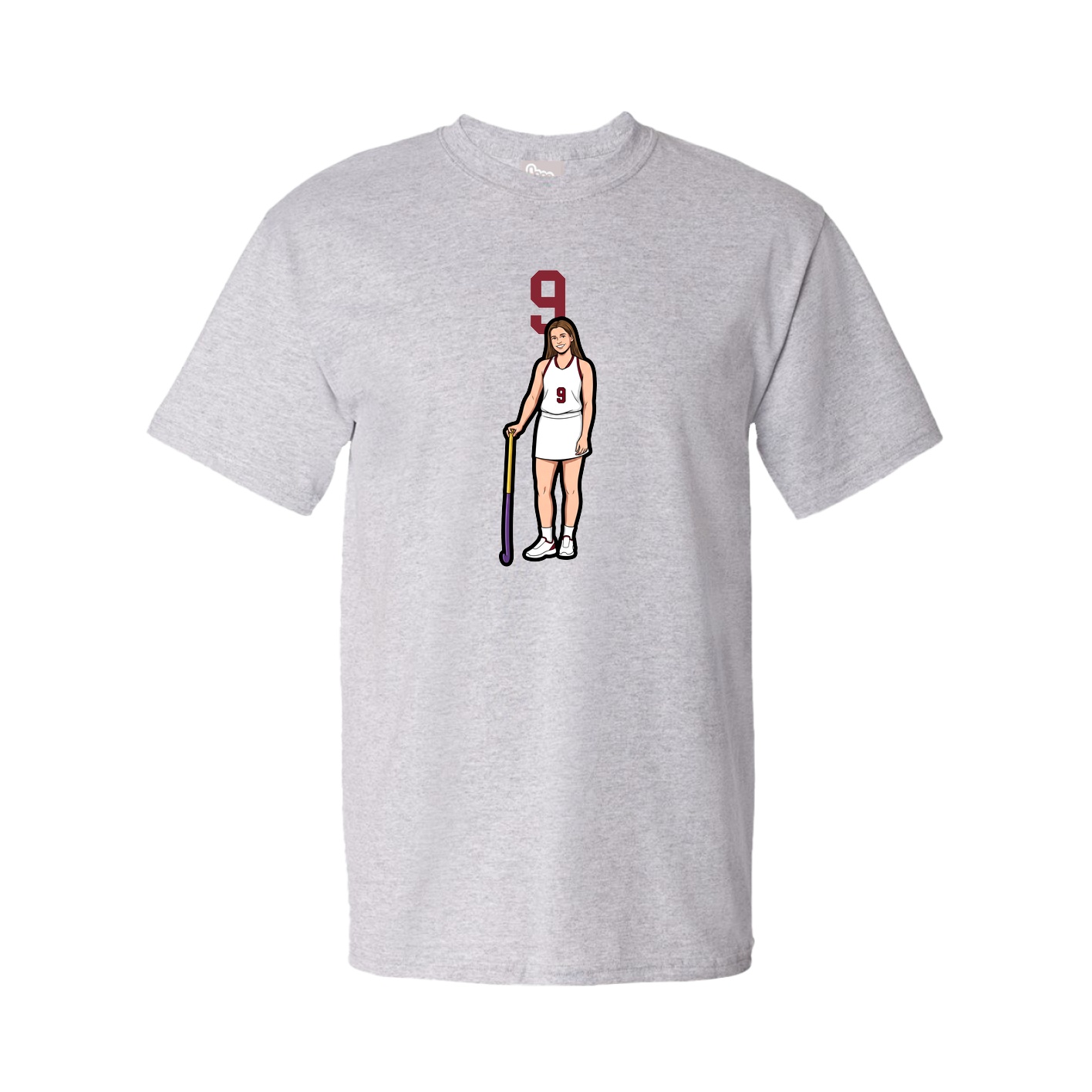 Youth Tee — Number Top in Grey