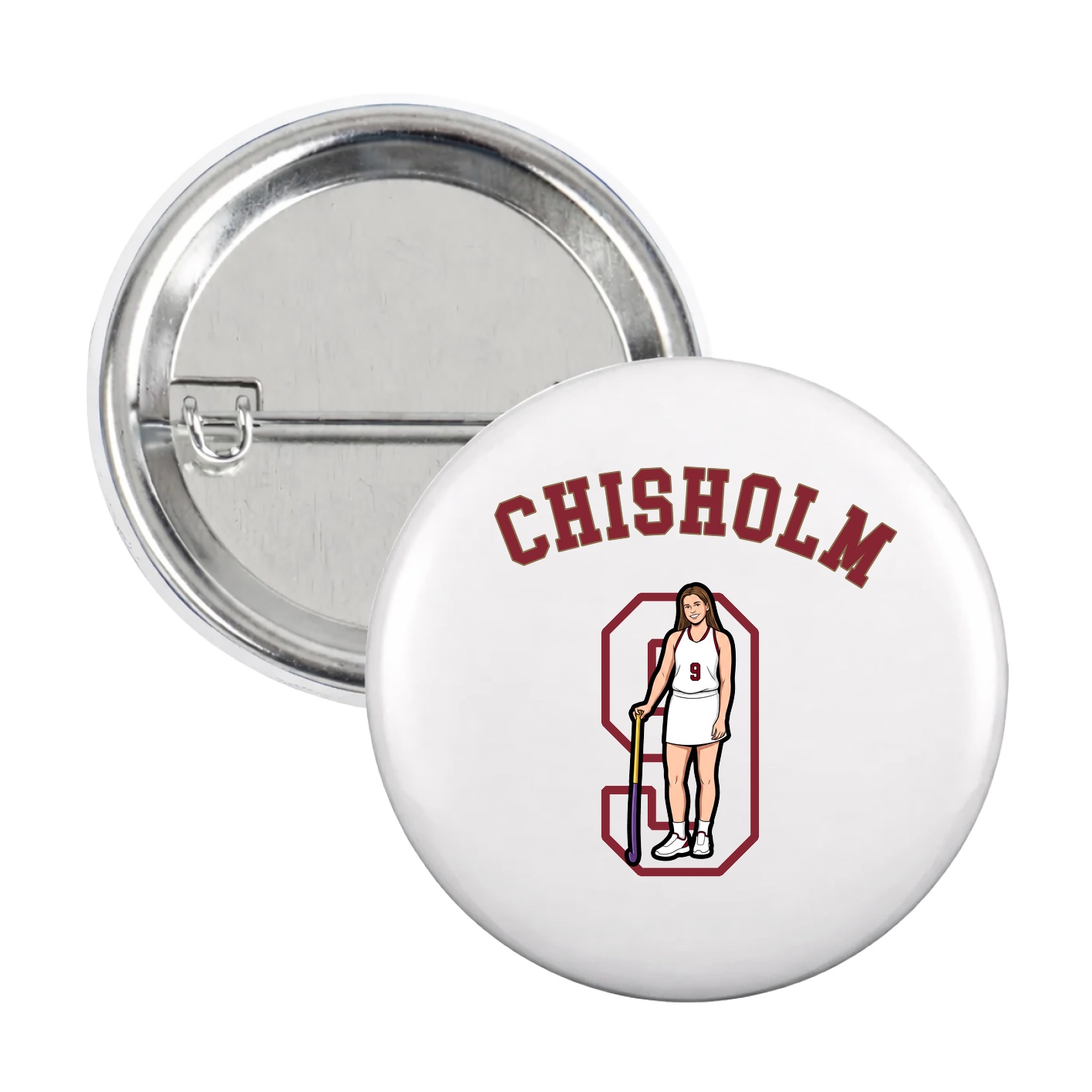 Game Day Button — Shirsey Arch in White