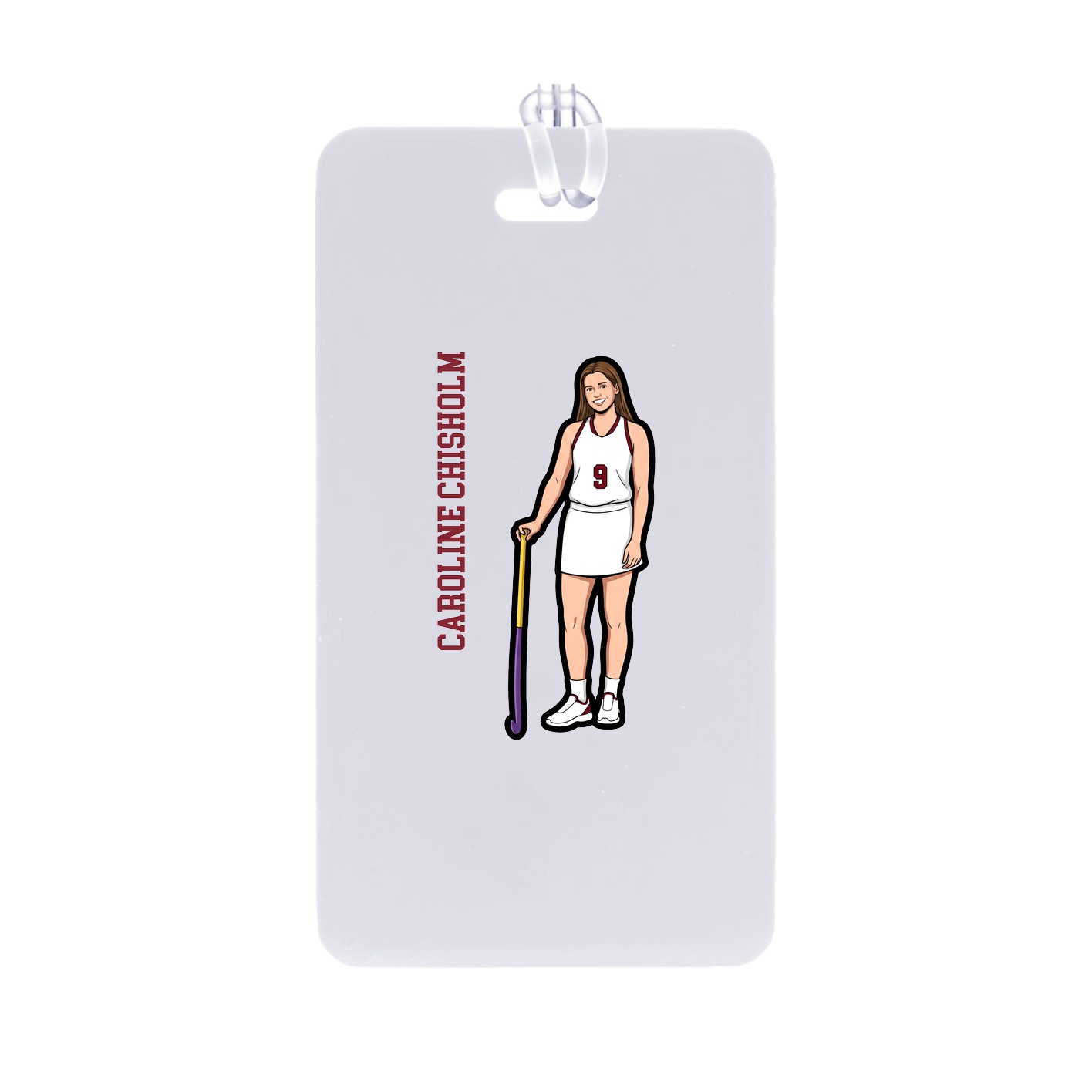 Bag Tag — Name Vertical in Classic