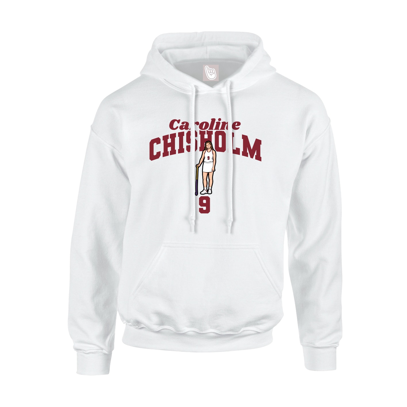 Hoodie — Signature Arch in White
