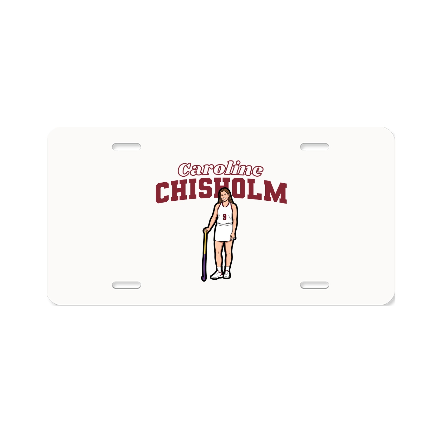 License Plate — Name Arch in Classic