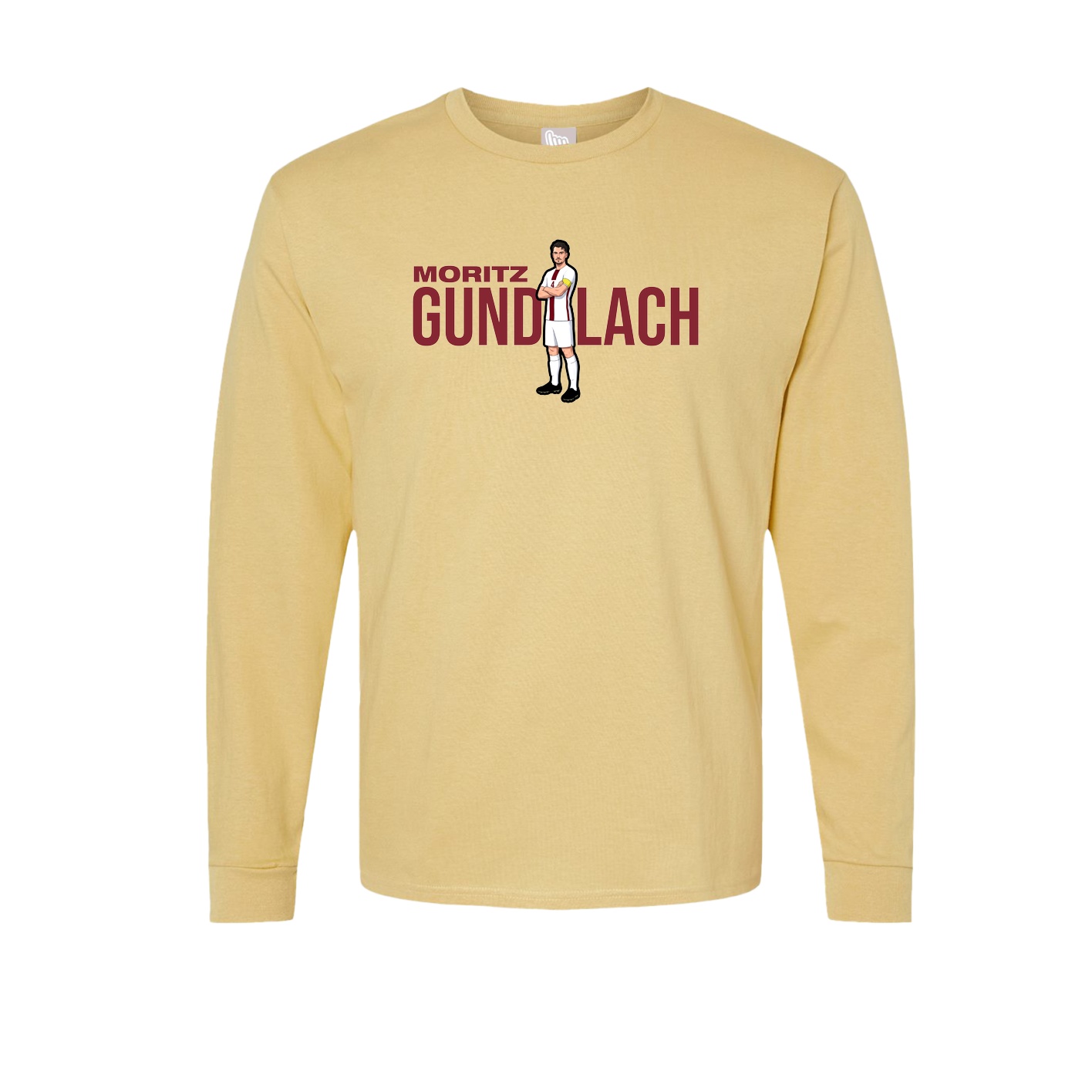 Long Sleeve Tee — Player Name in Vegas Gold