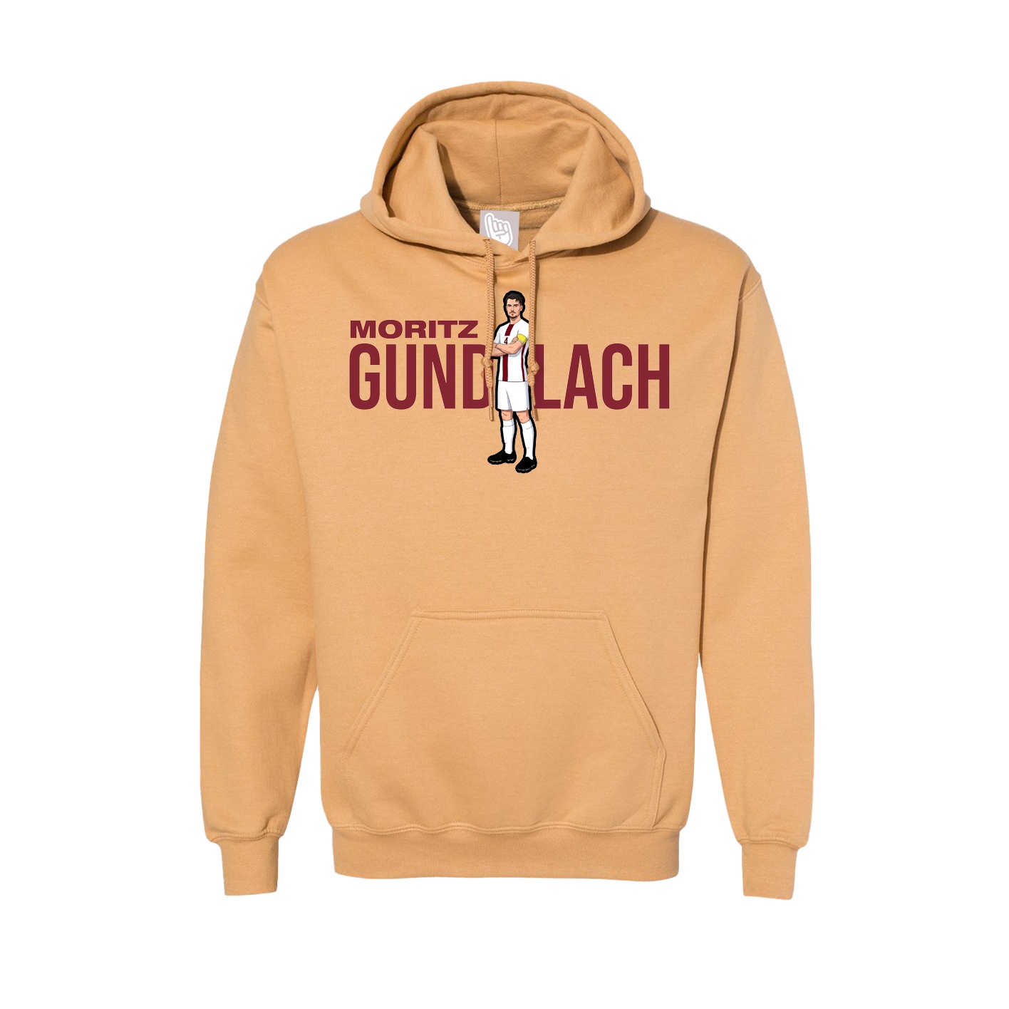 Hoodie — Player Name in Vegas Gold
