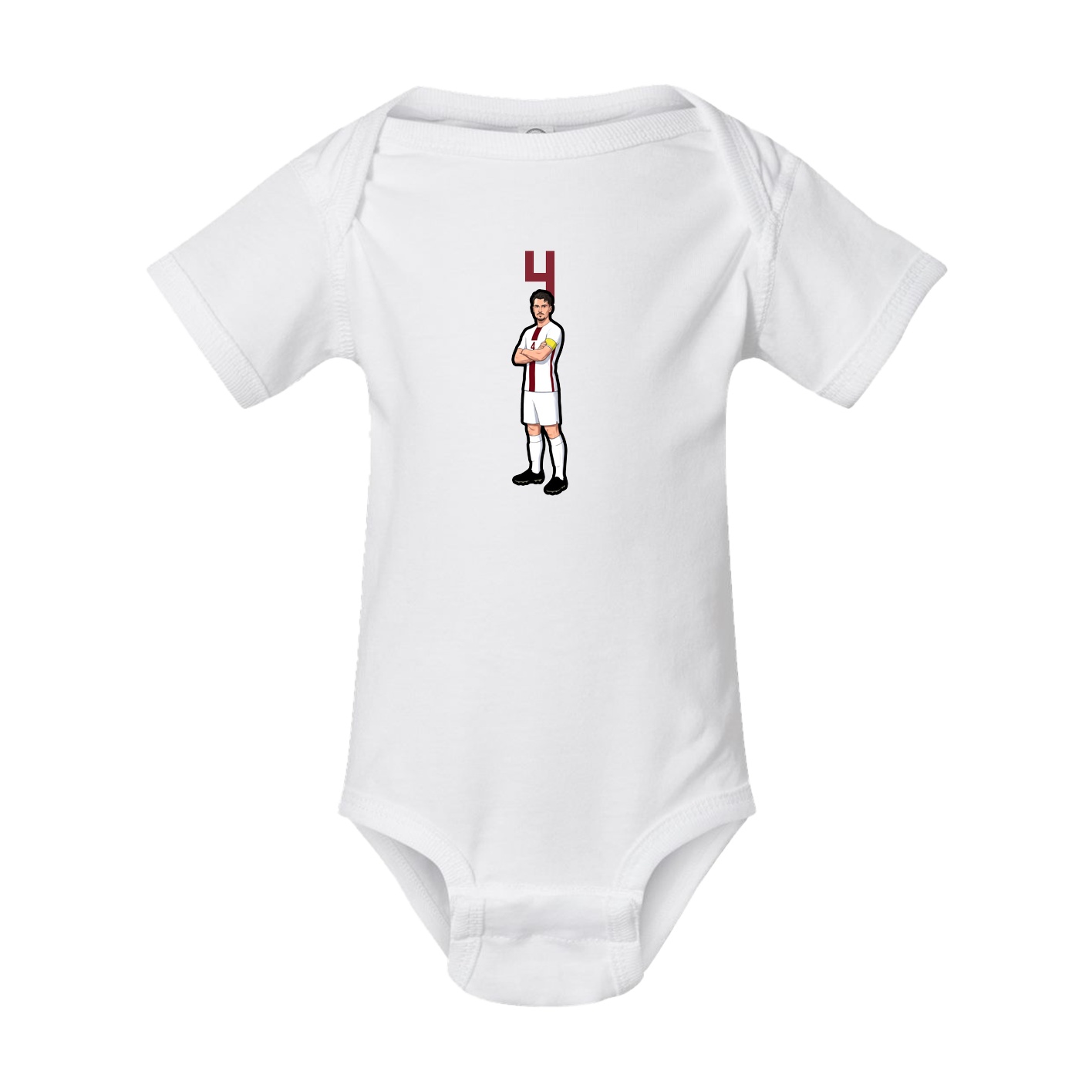 Baby Onesie — Number Top in White