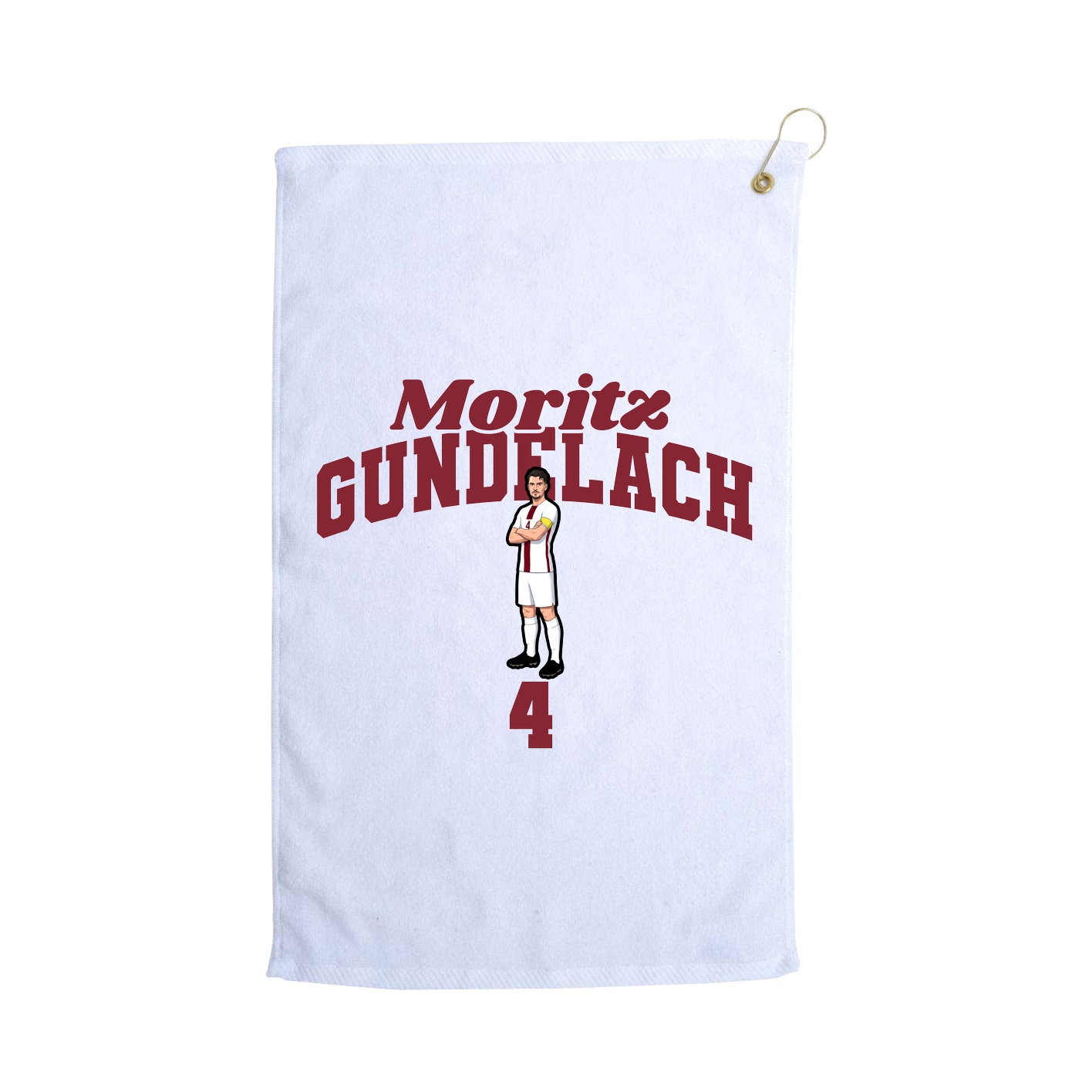 Golf Towel — Signature Arch in White