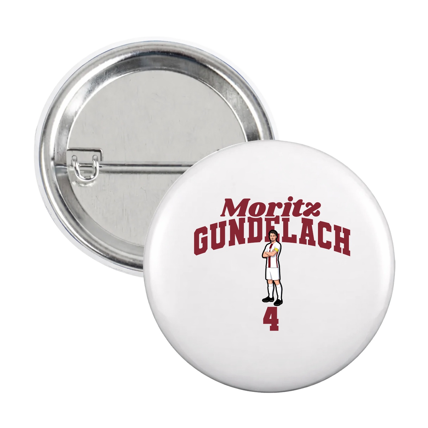 Game Day Button — Signature Arch in White