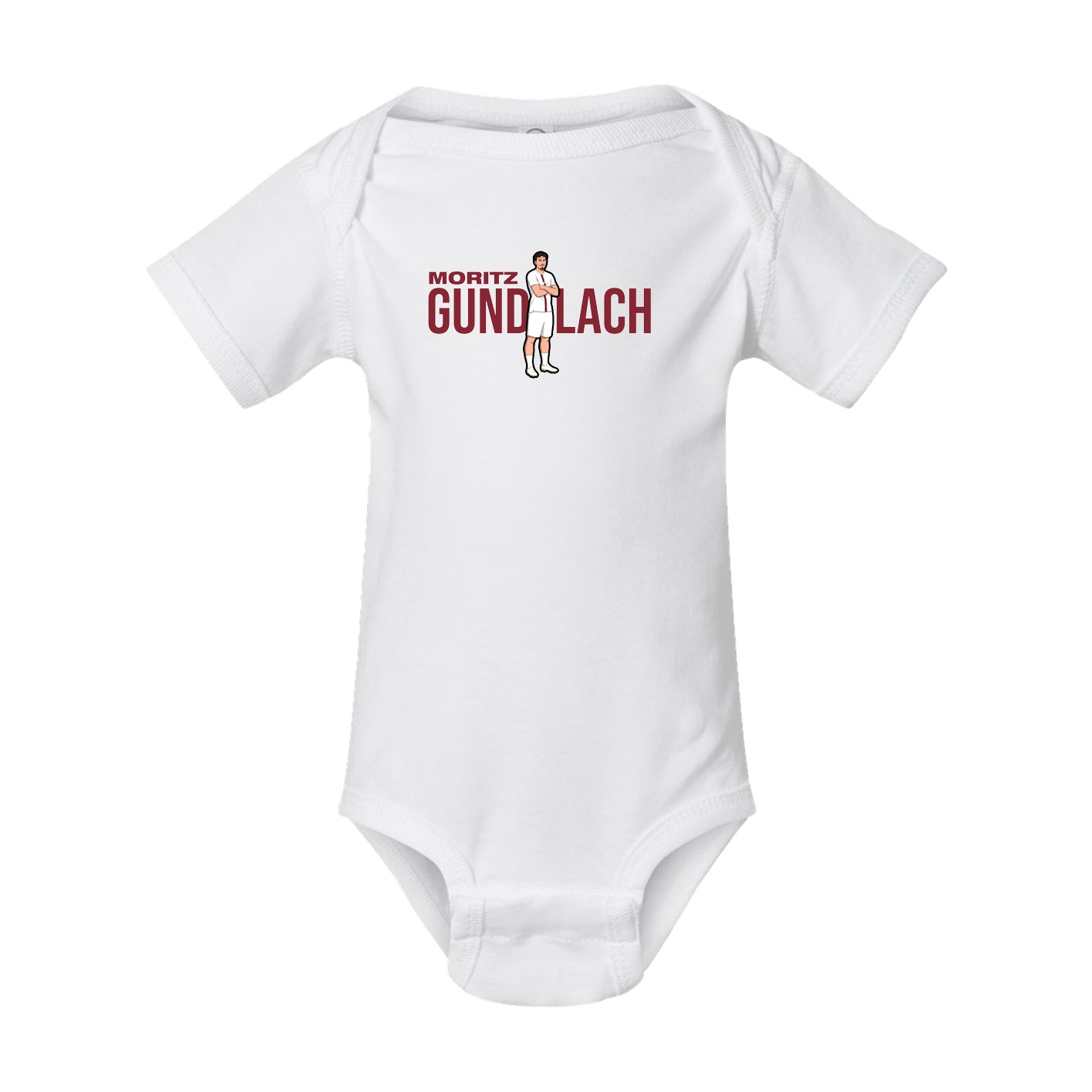 Baby Onesie — Player Name in White