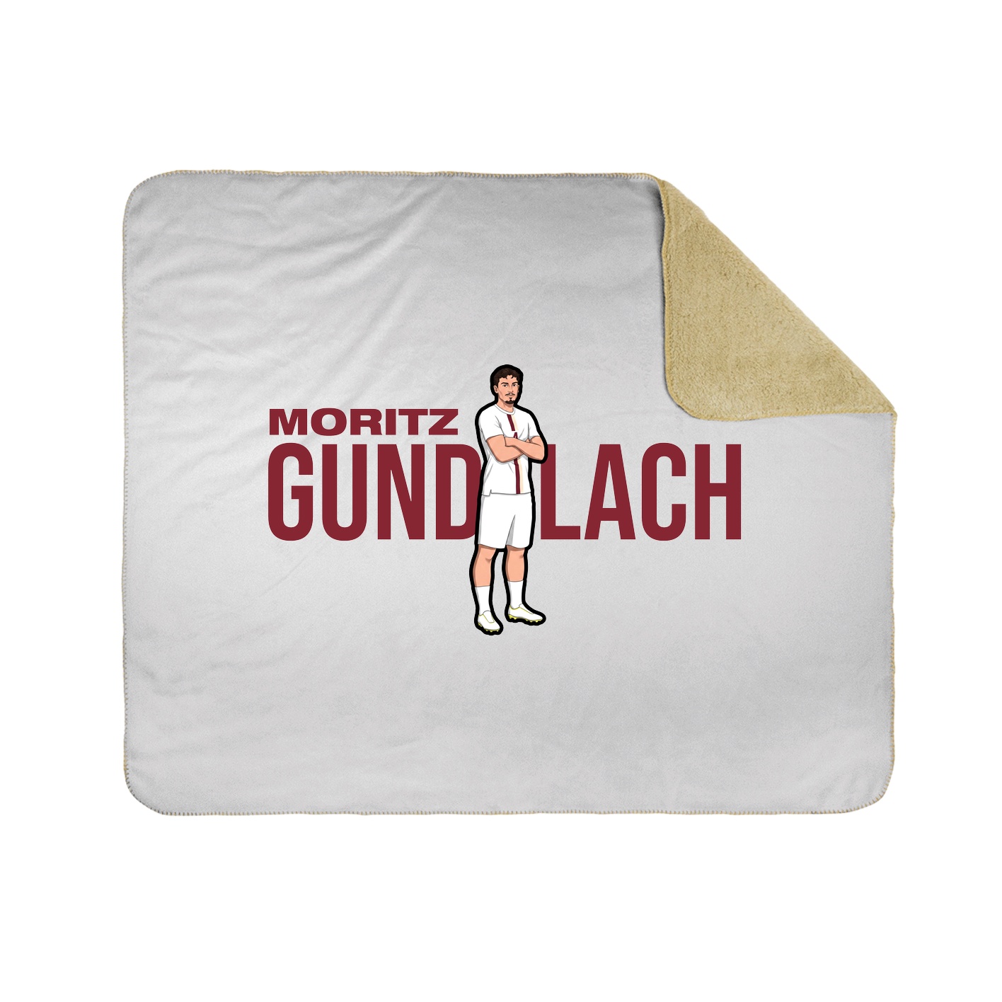 Throw Blanket — Player Name in White
