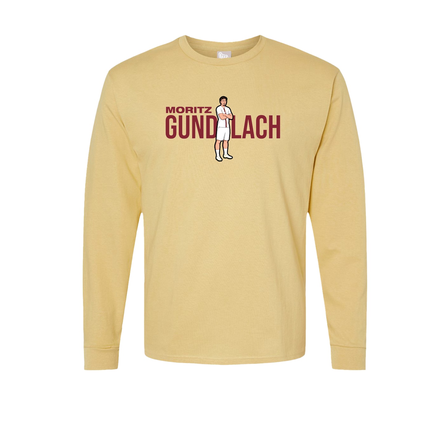 Long Sleeve Tee — Player Name in Vegas Gold