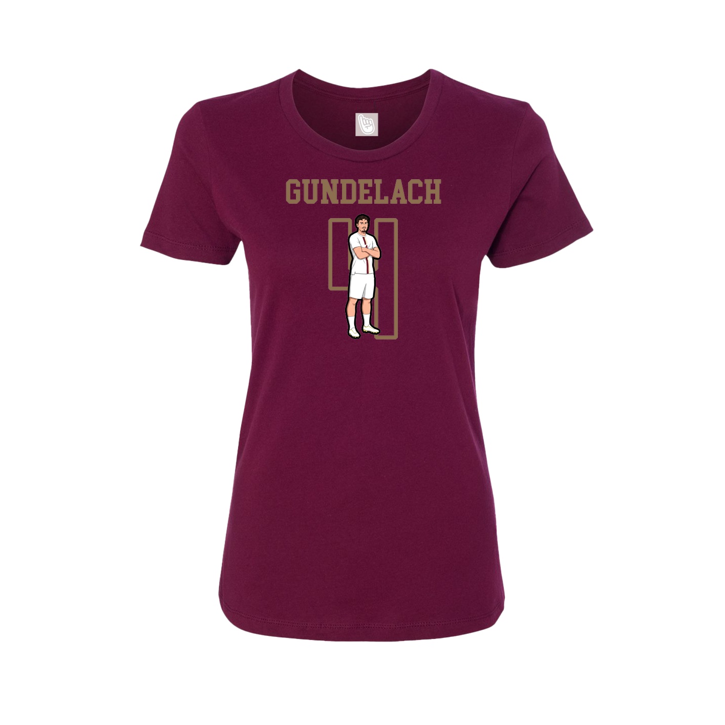 Fitted Women's Tee — Shirsey in Maroon