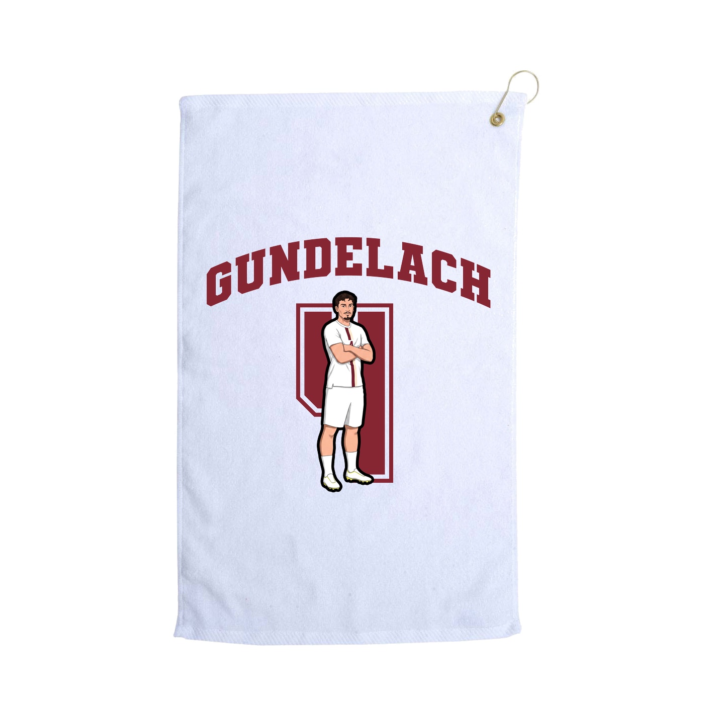Golf Towel — Number in White