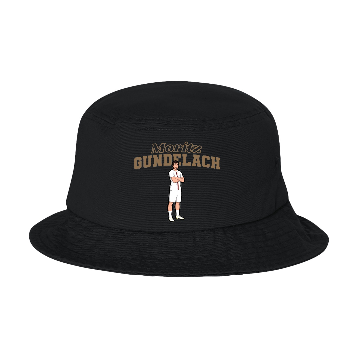 Bucket Cap — Name Arch in Black