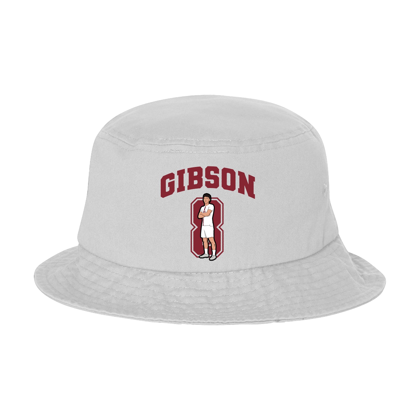 Bucket Cap — Number in White