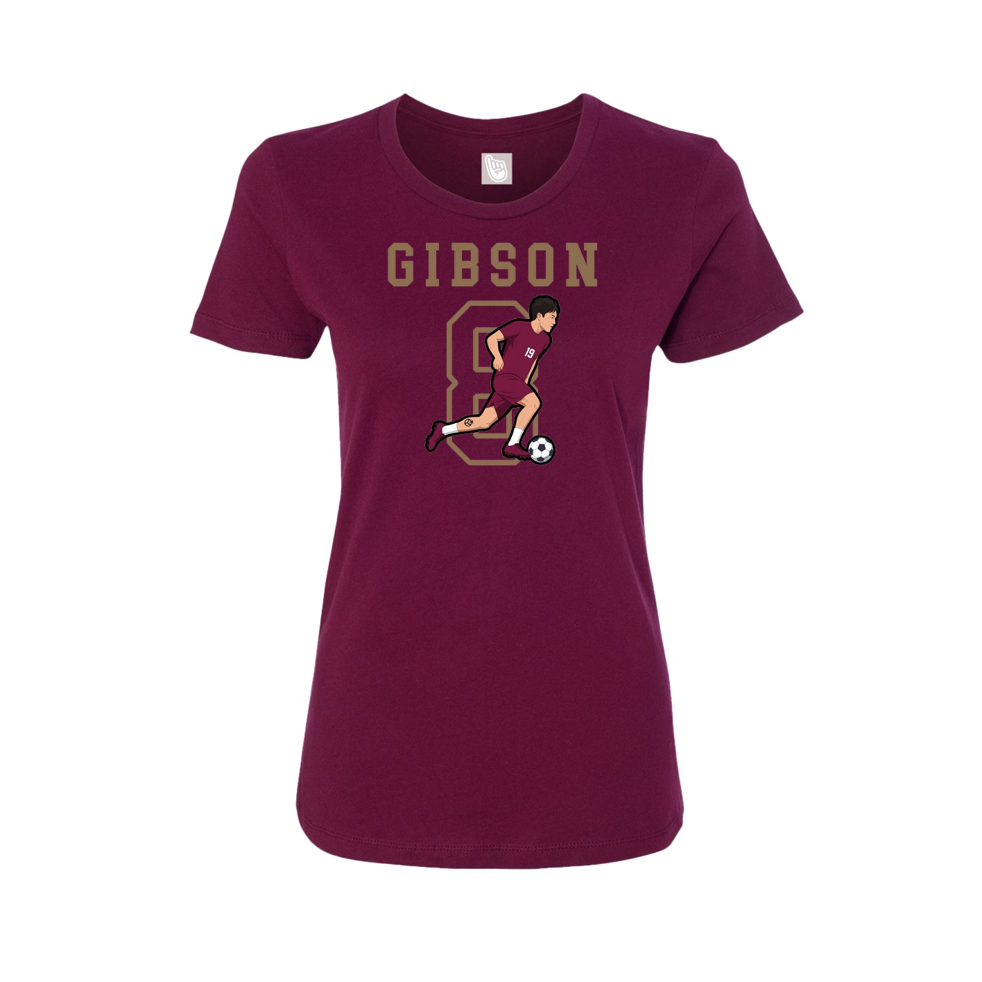 Fitted Women's Tee — Shirsey in Maroon