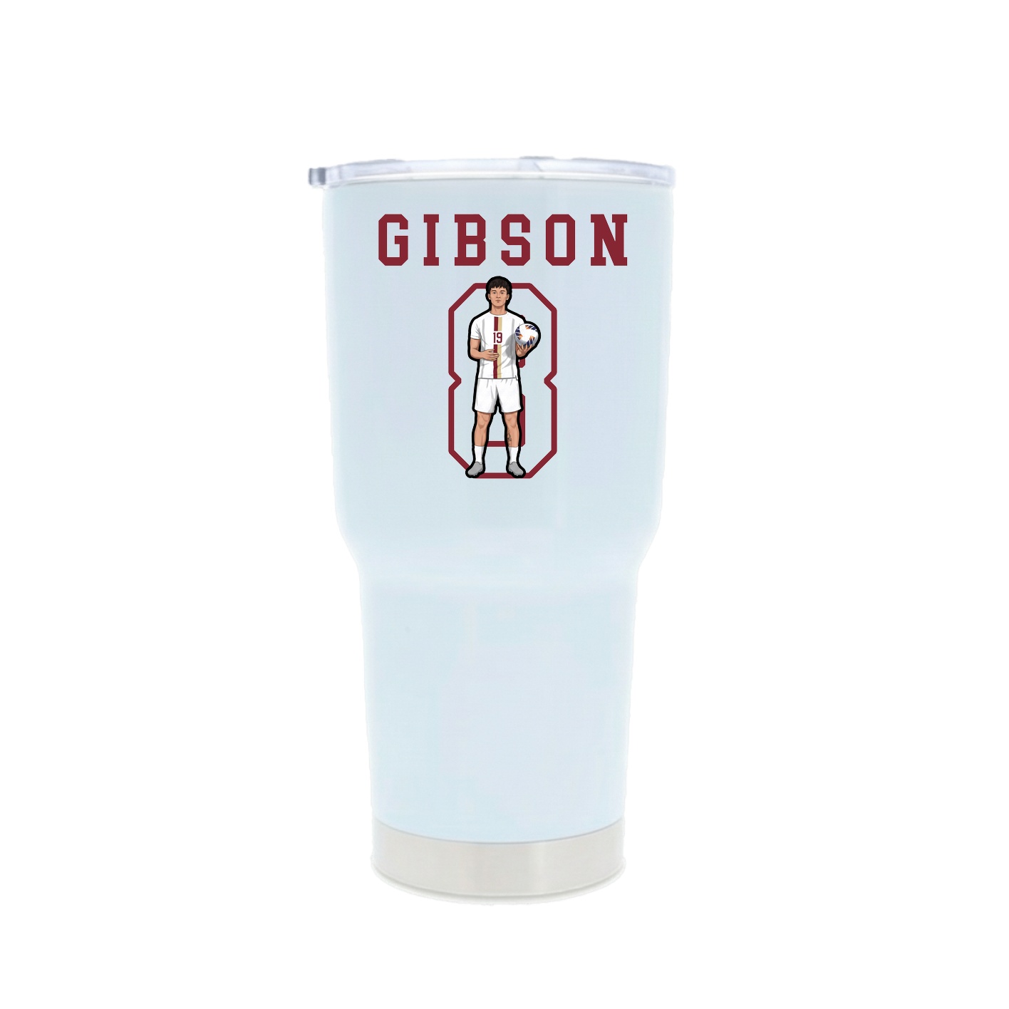 30oz Stainless Steel Tumbler — Shirsey in White