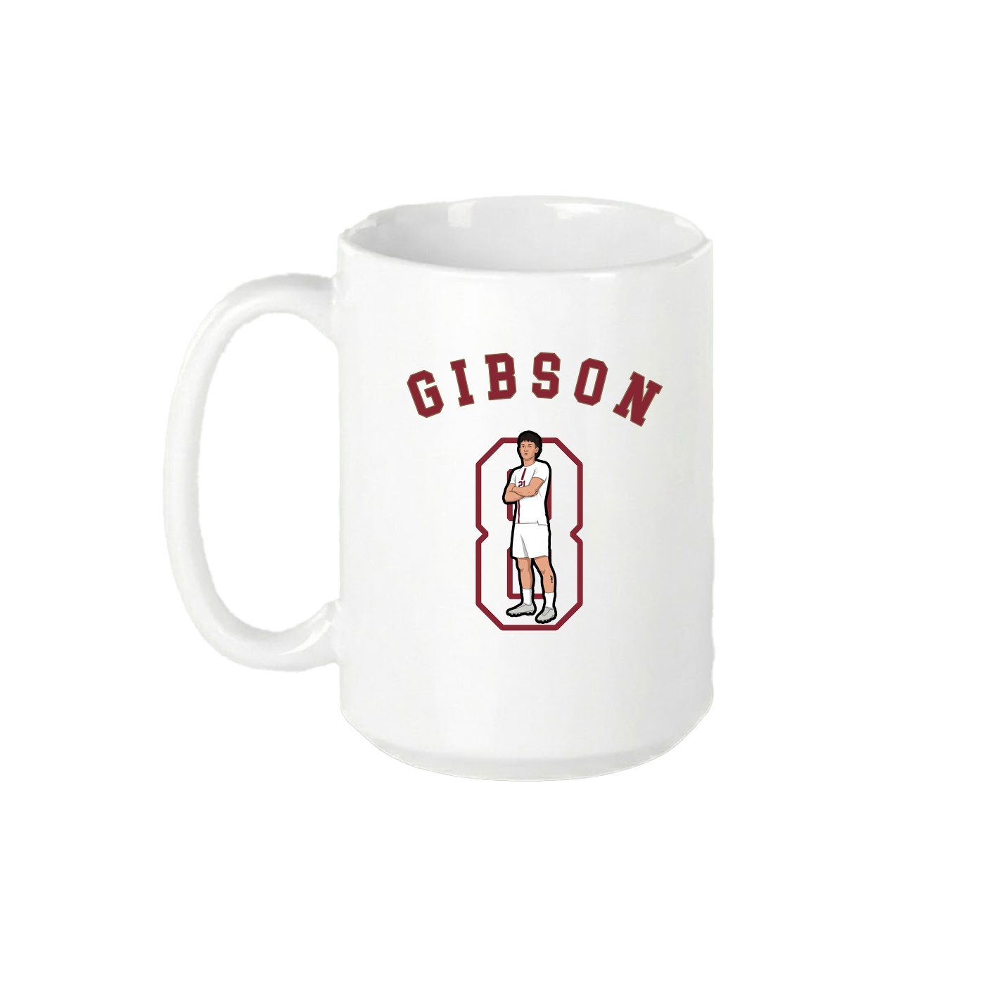 15oz Coffee Mug — Shirsey Arch in White