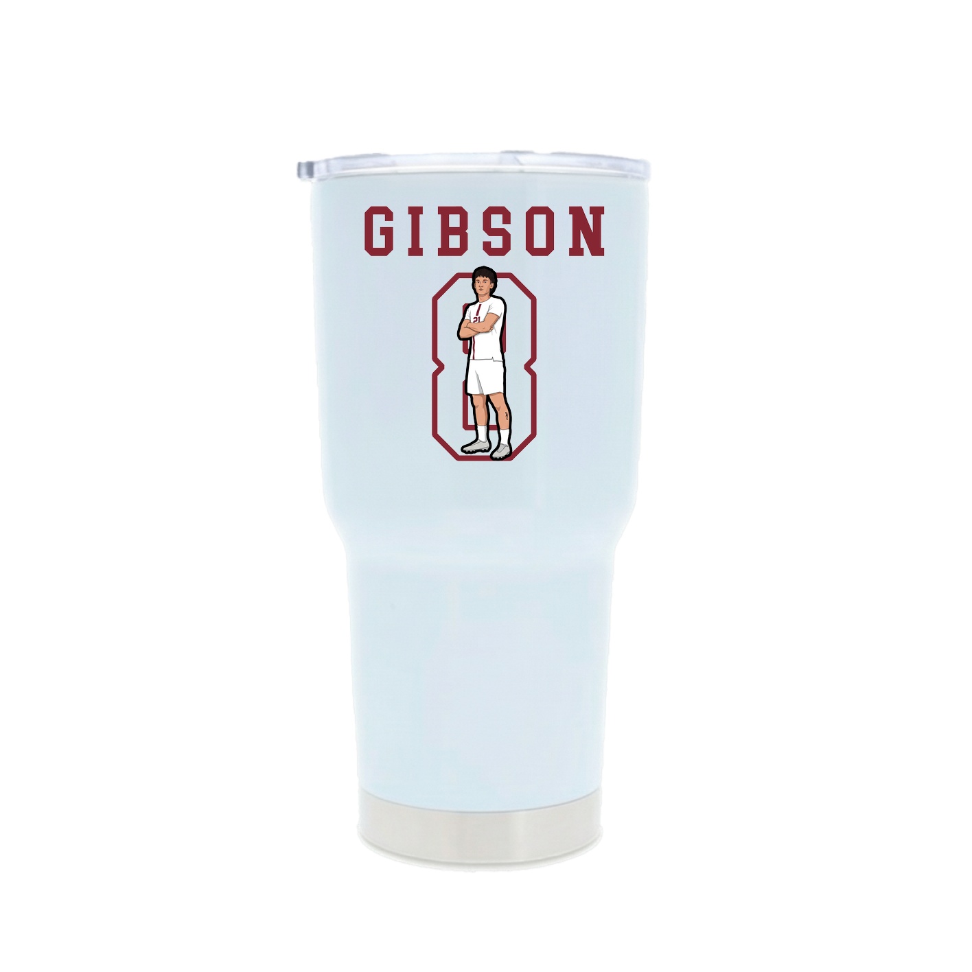 30oz Stainless Steel Tumbler — Shirsey in White