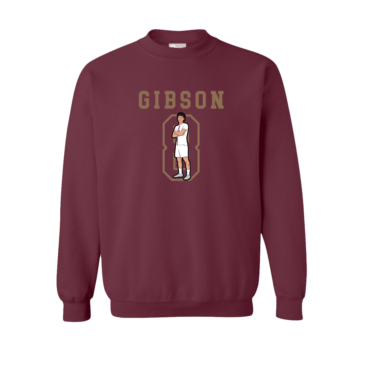Fleece Crew — Shirsey in Maroon