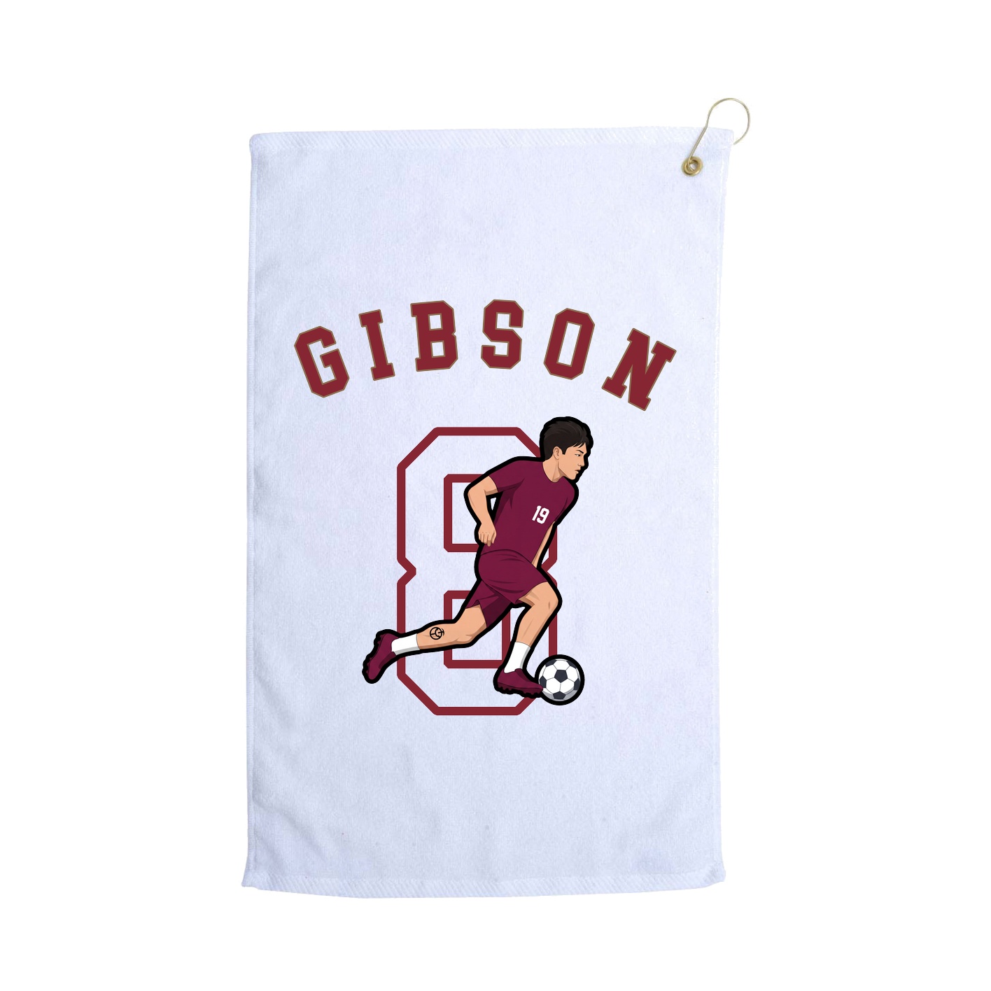 Golf Towel — Shirsey Arch in White