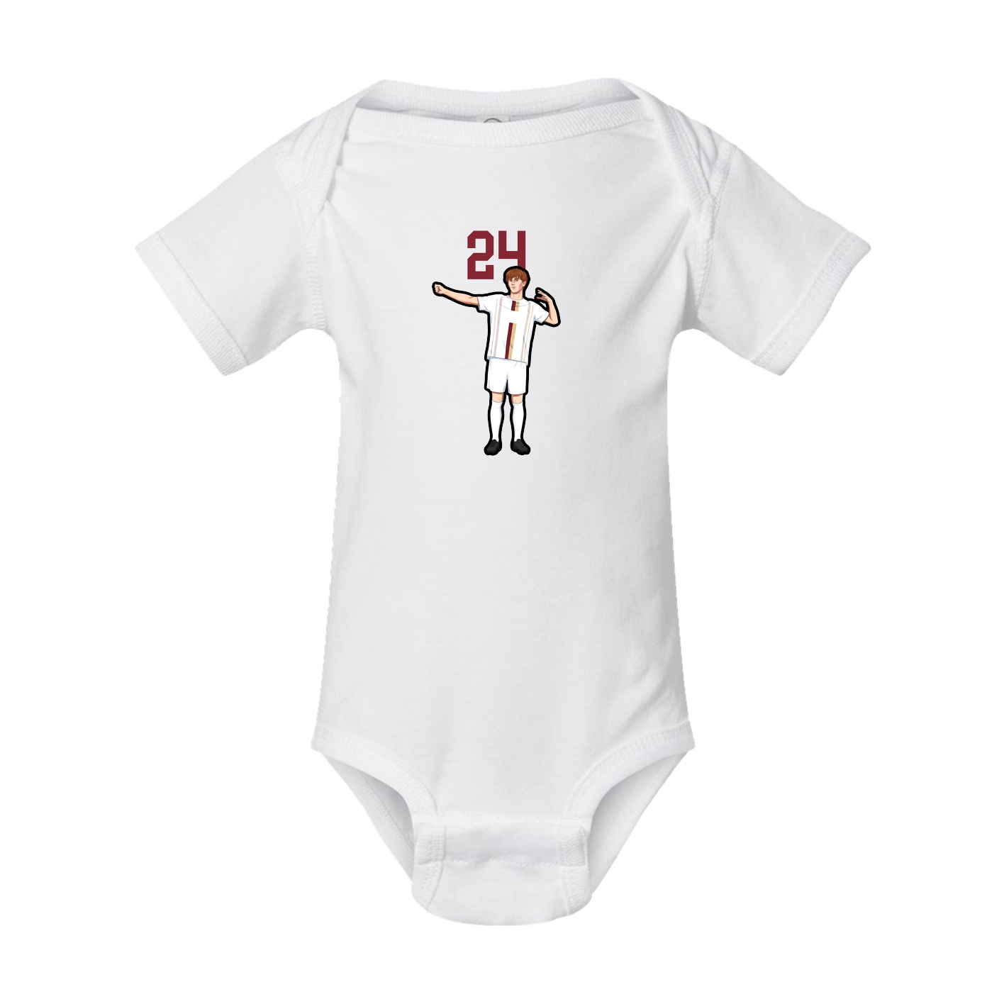 Baby Onesie — Number Top in White
