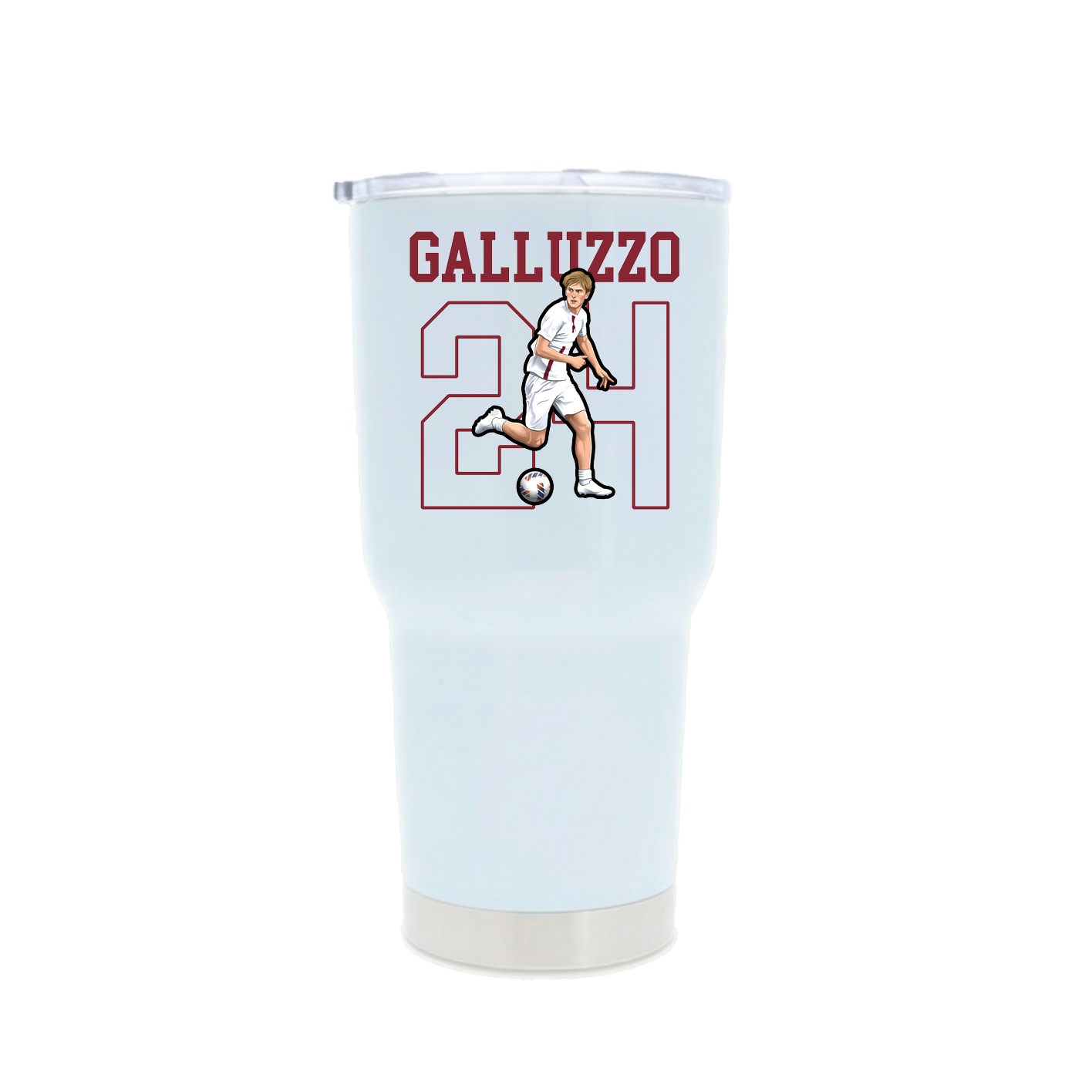 30oz Stainless Steel Tumbler — Shirsey in White