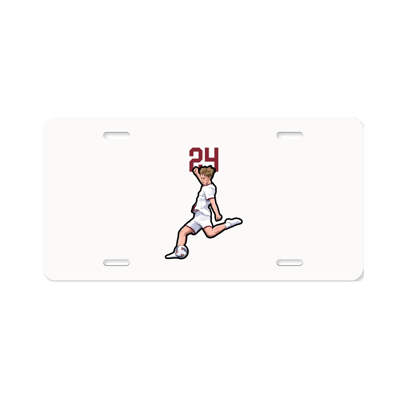 License Plate — Number Top in Classic
