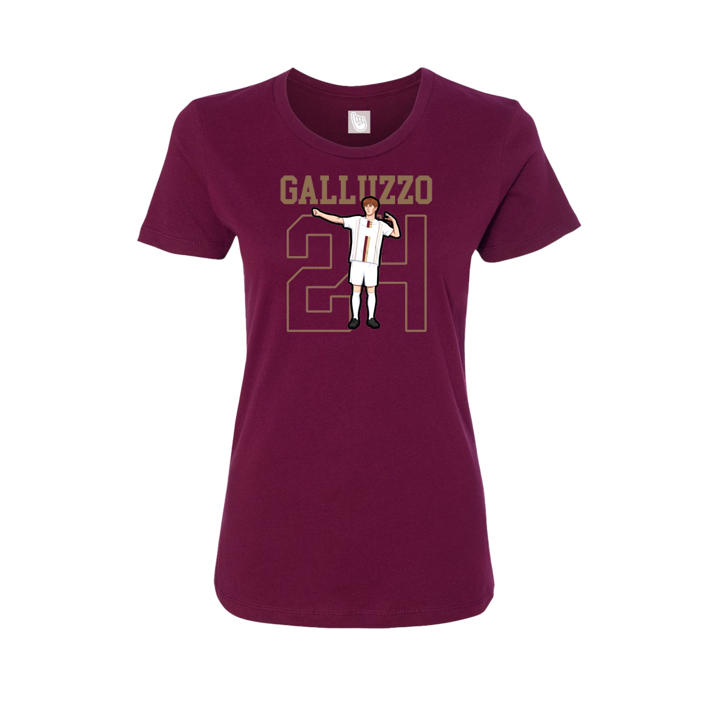 Fitted Women's Tee — Shirsey in Maroon