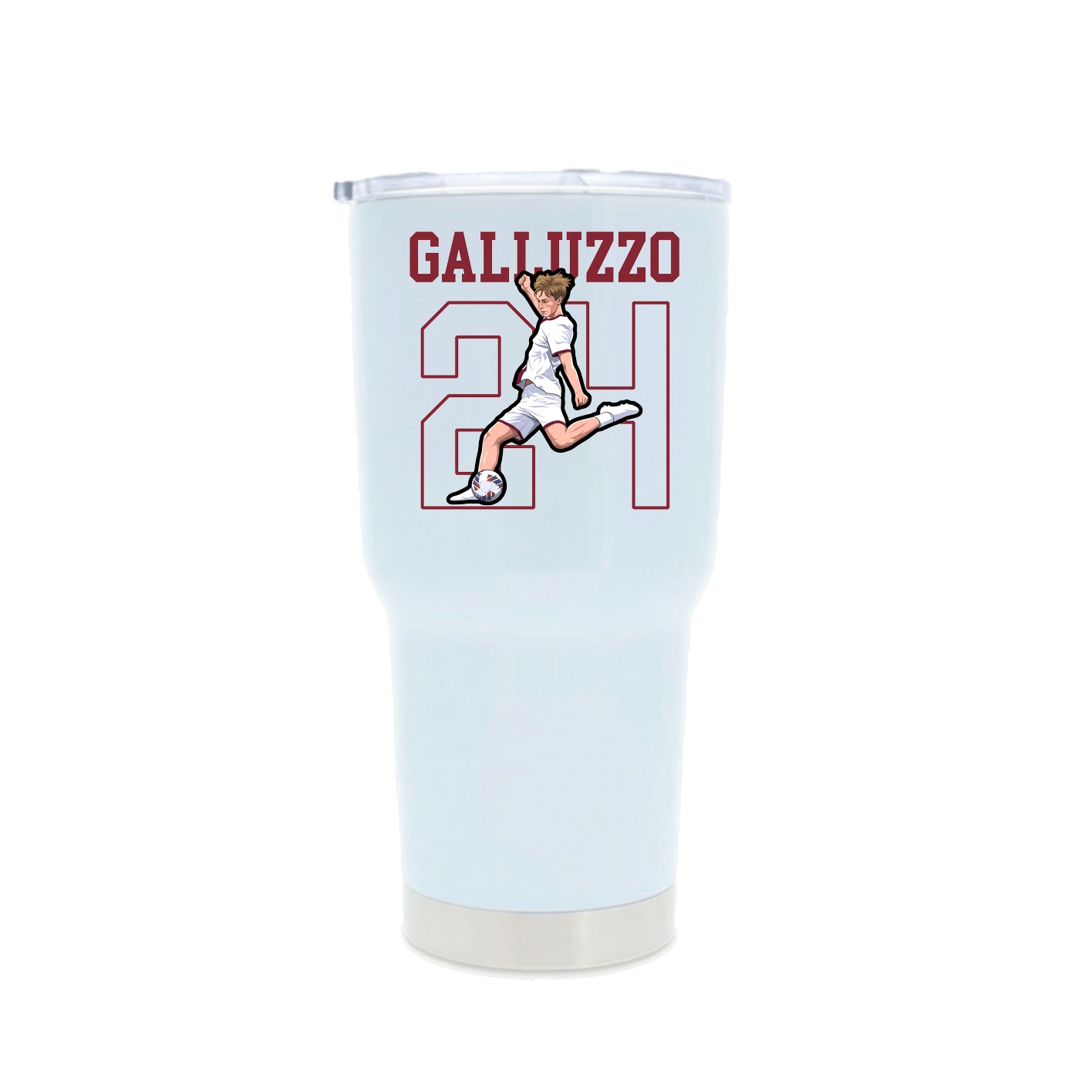 30oz Stainless Steel Tumbler — Shirsey in White
