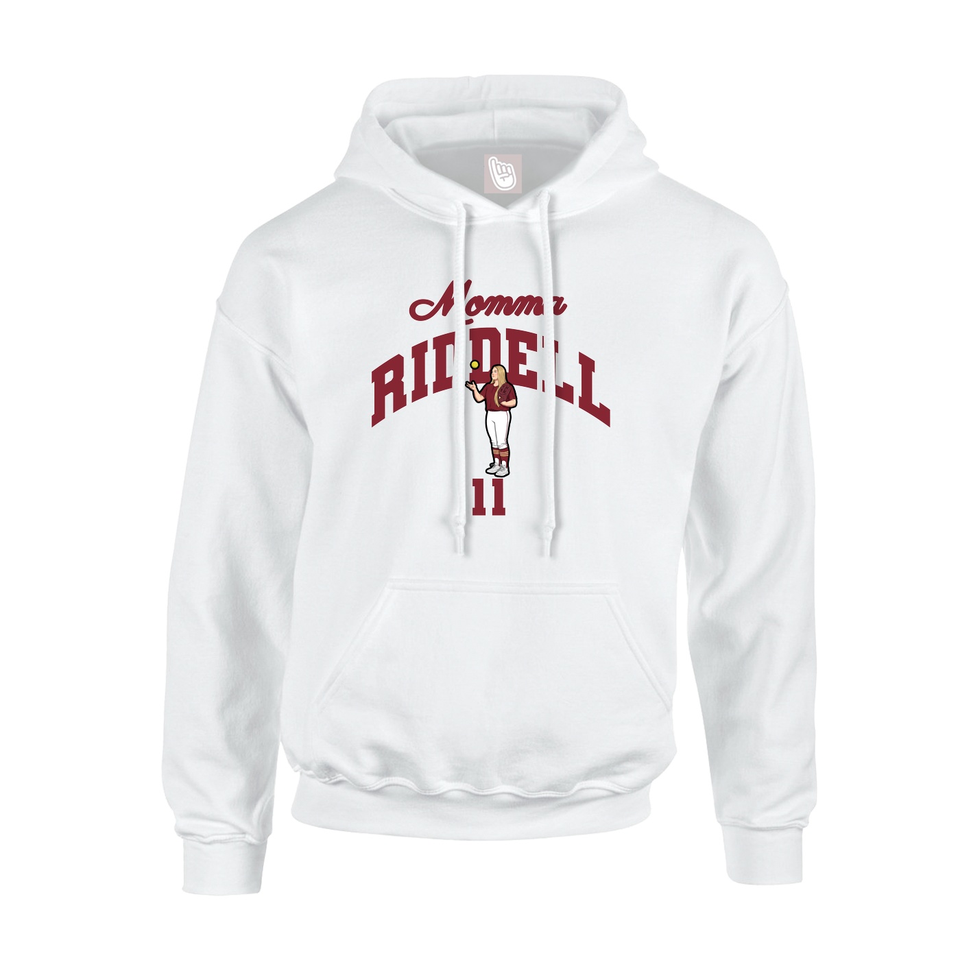Youth Hoodie — Mothers Day Arch in White