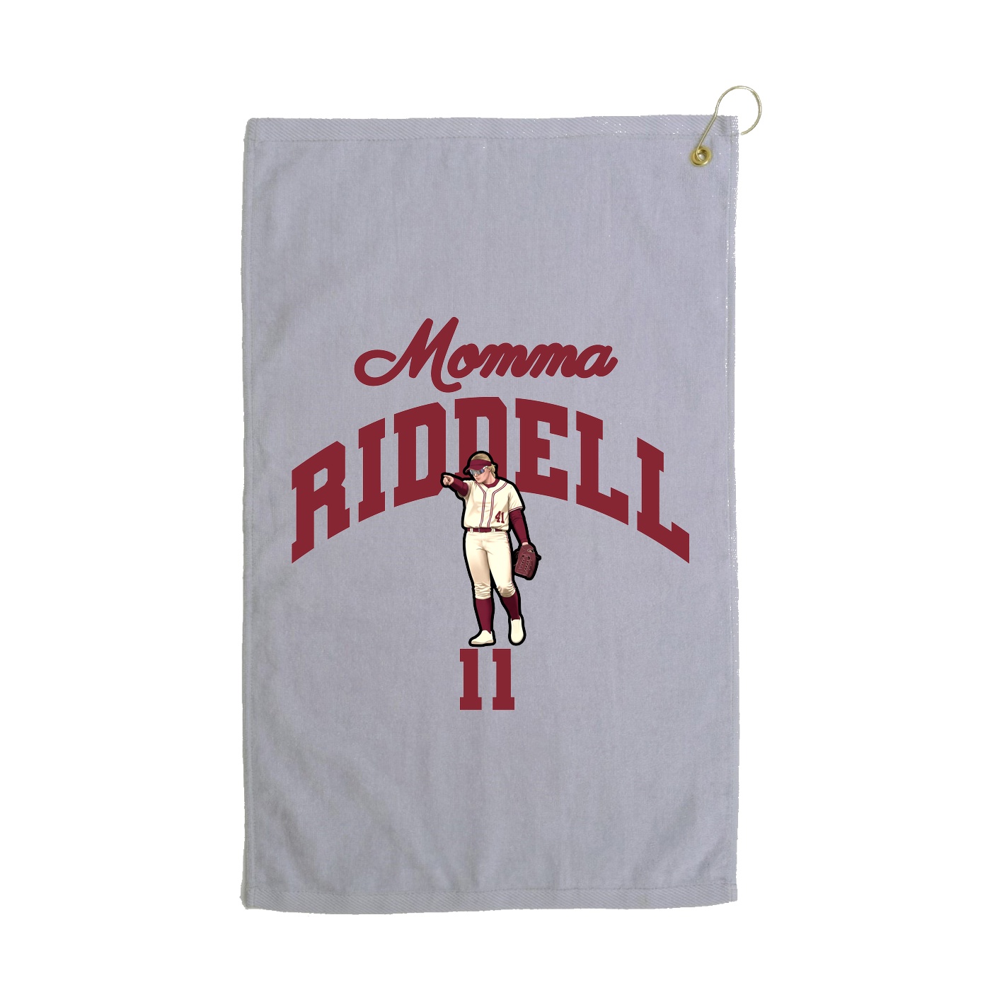 Golf Towel — Mothers Day Arch in Grey