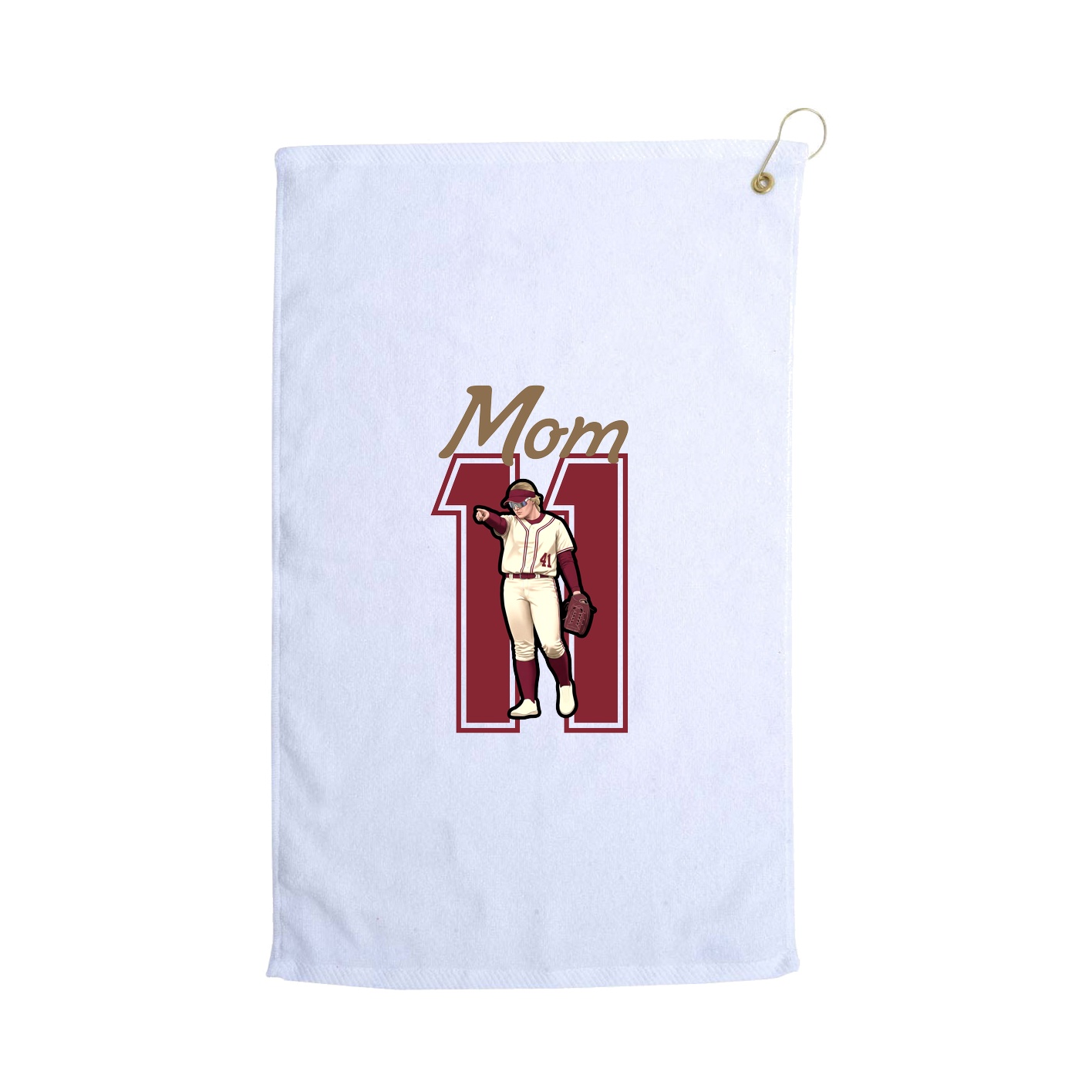 Golf Towel — Mothers Day Shirsey in White