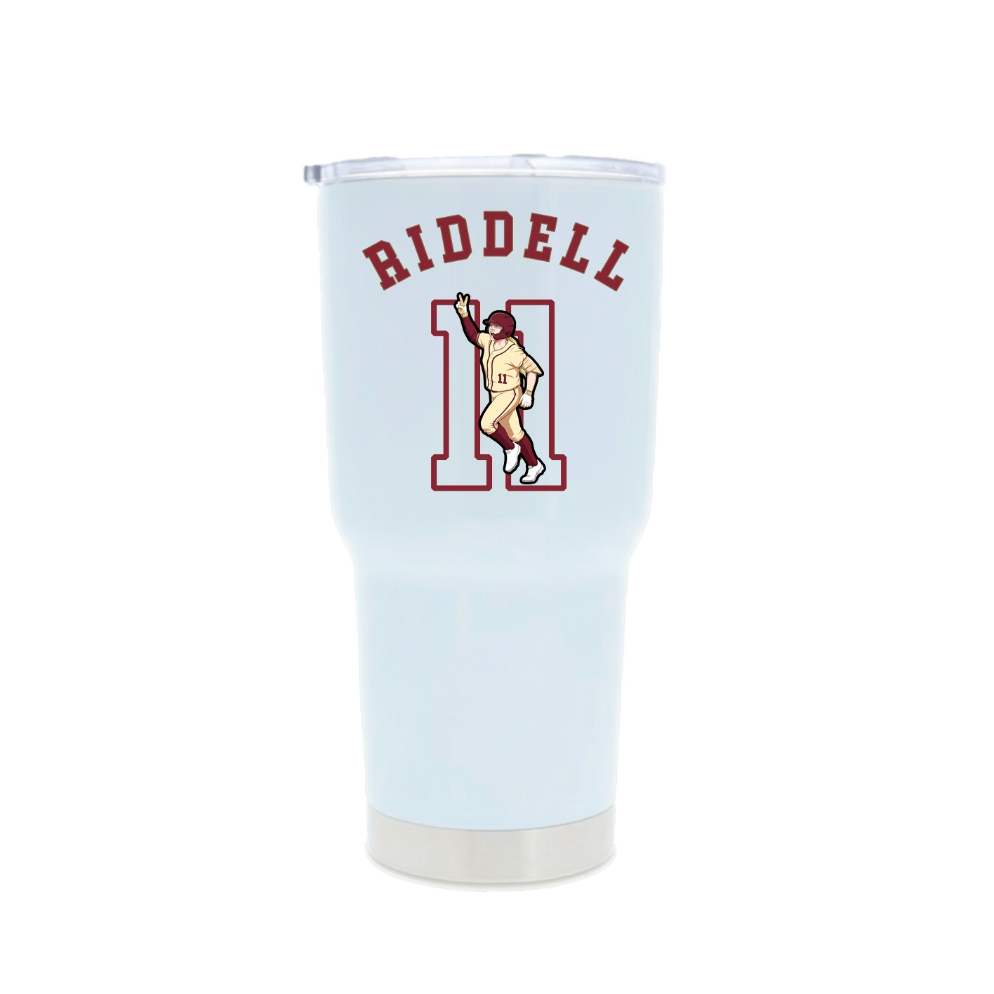 30oz Stainless Steel Tumbler — Shirsey Arch in White