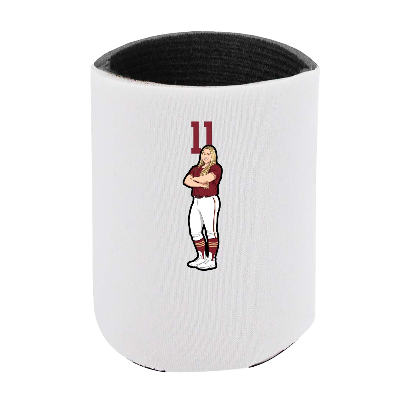 Can Holder — Number Top in White