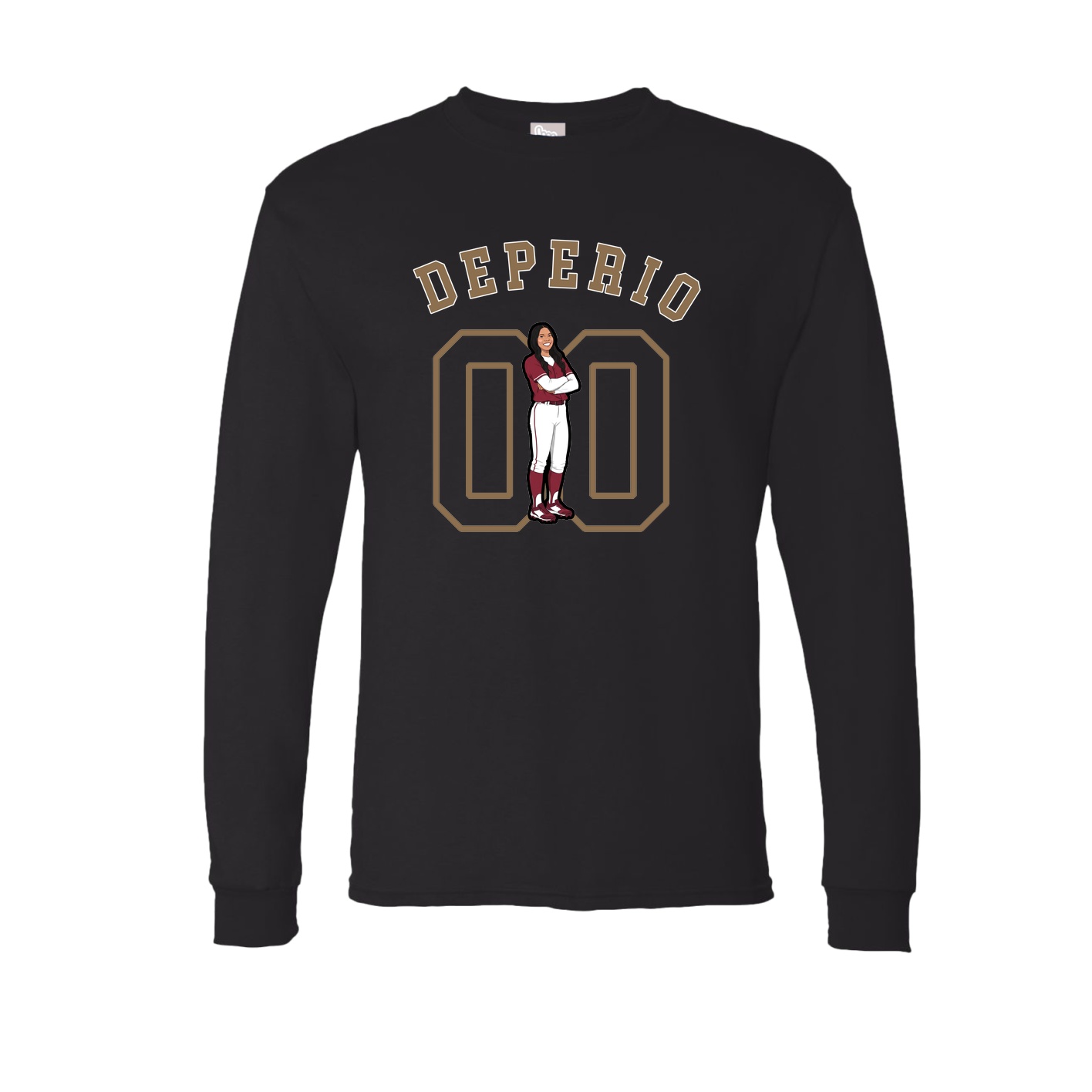 Long Sleeve Tee — Shirsey Arch in Black