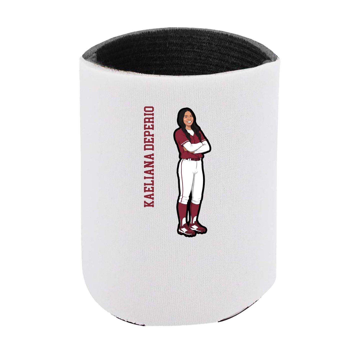 Can Holder — Name Vertical in White
